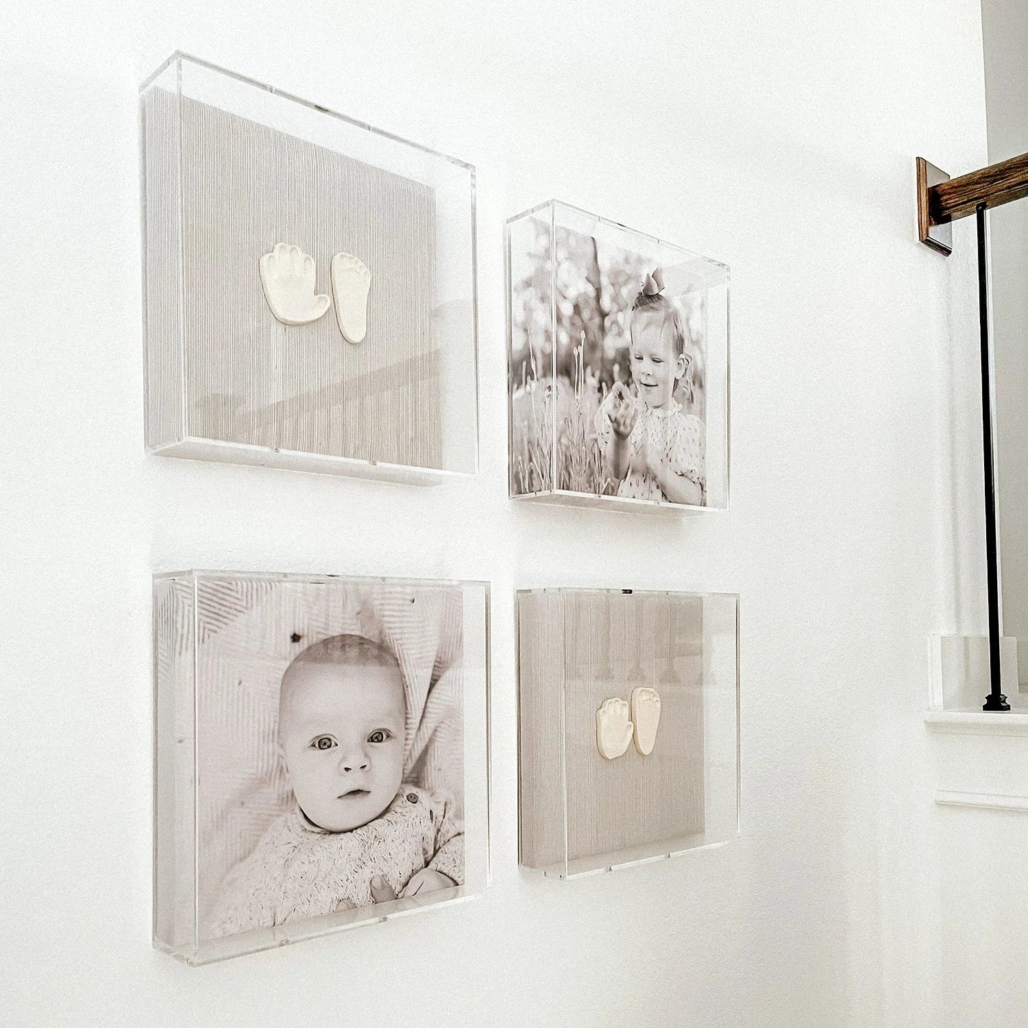20" x 20" x 3" Modern Acrylic Shadowbox with Linen Canvas - UV Grade - Image 3