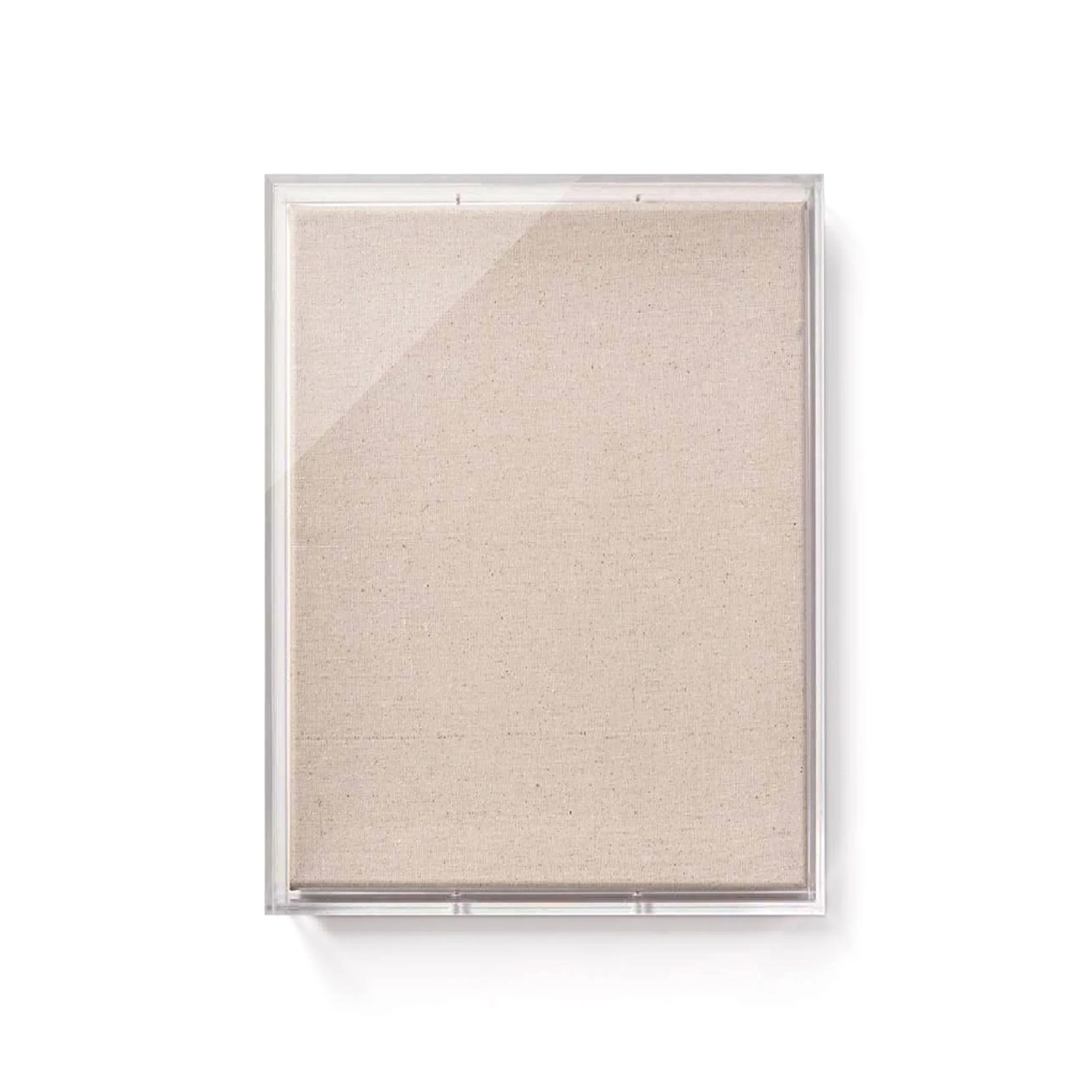 24" x 36" x 3" Modern Acrylic Shadowbox with Linen Canvas - UV Grade - Image 2