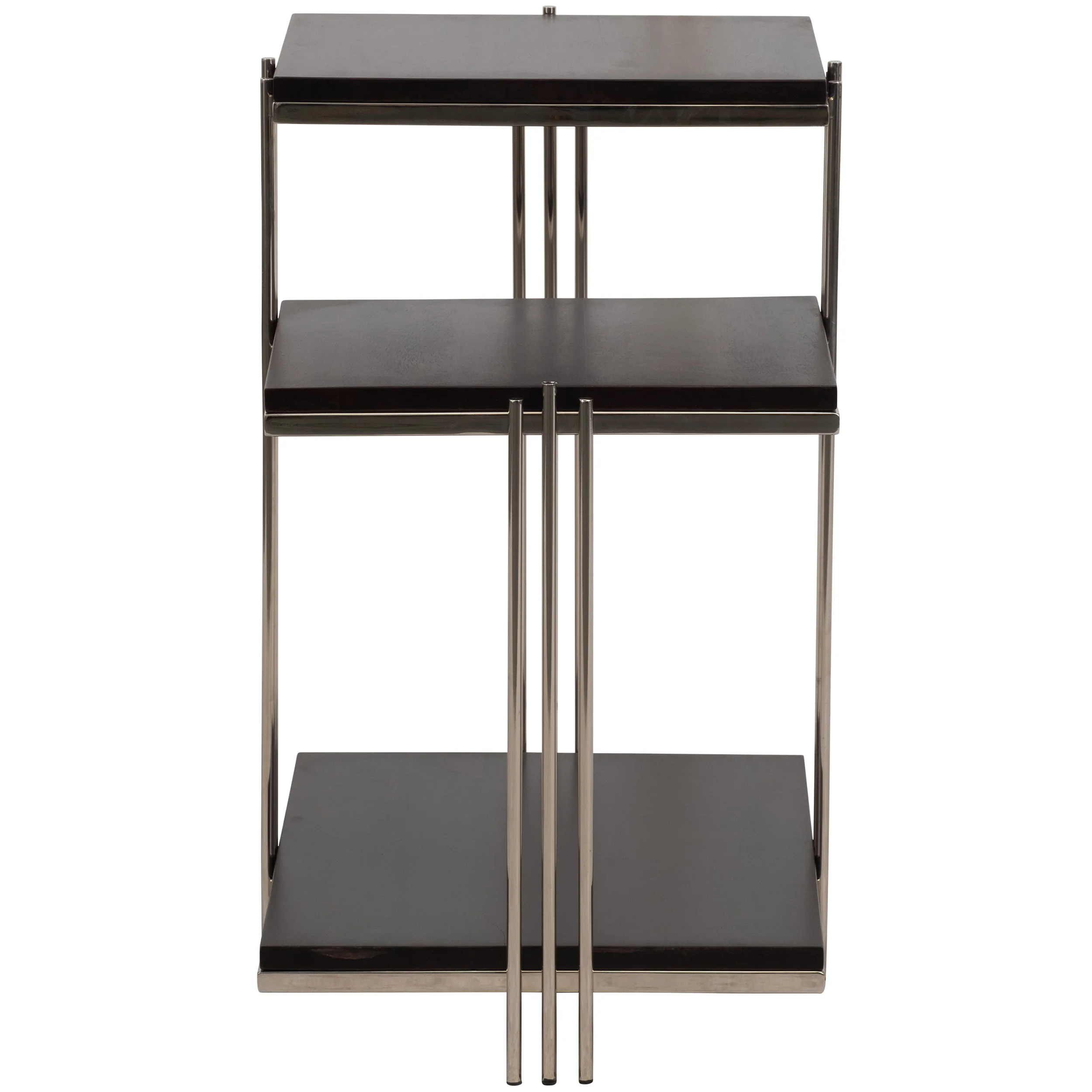 3-Tier Side Table, Brown - Image 3