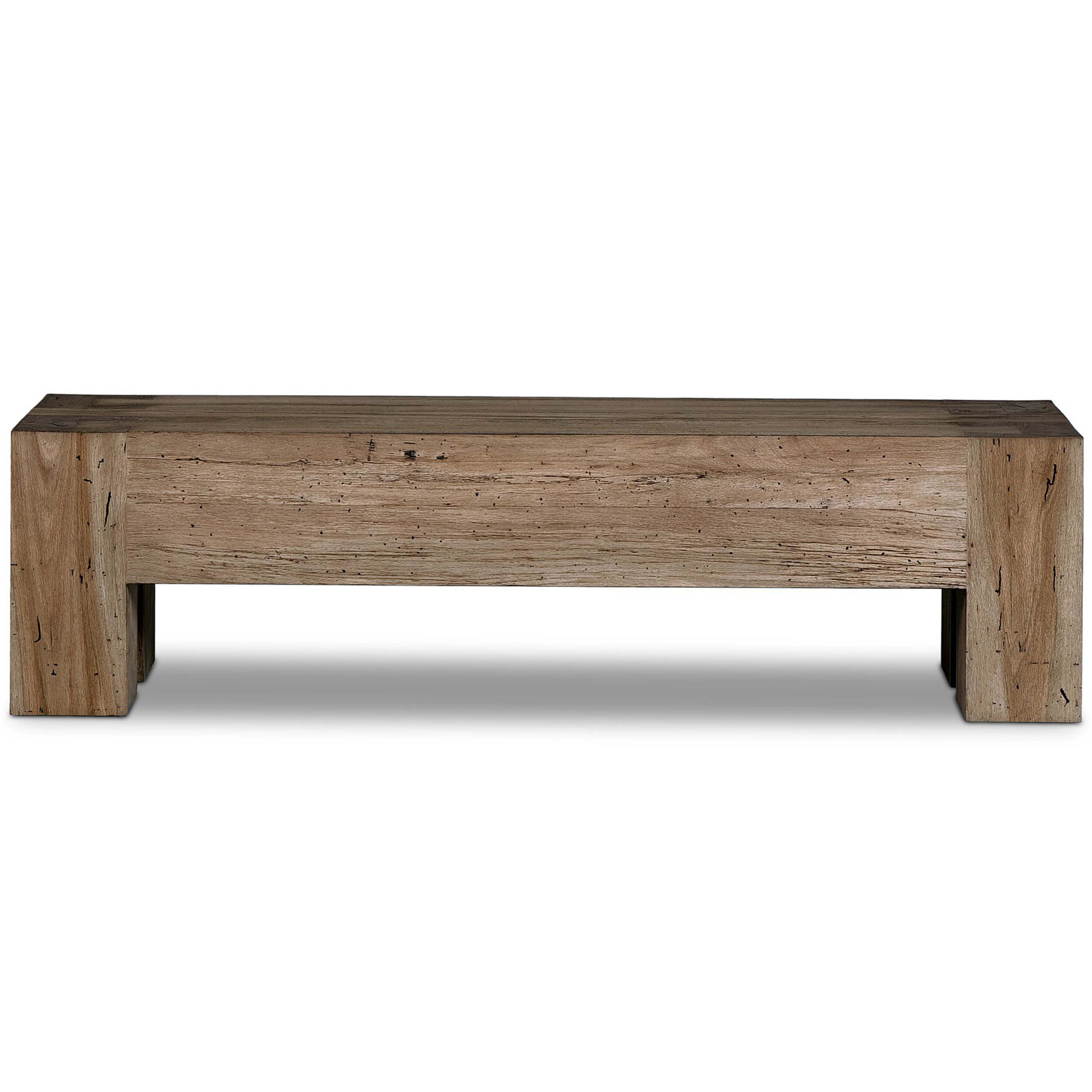 Abaso Bench, Rustic Oak by Four Hands - Image 2