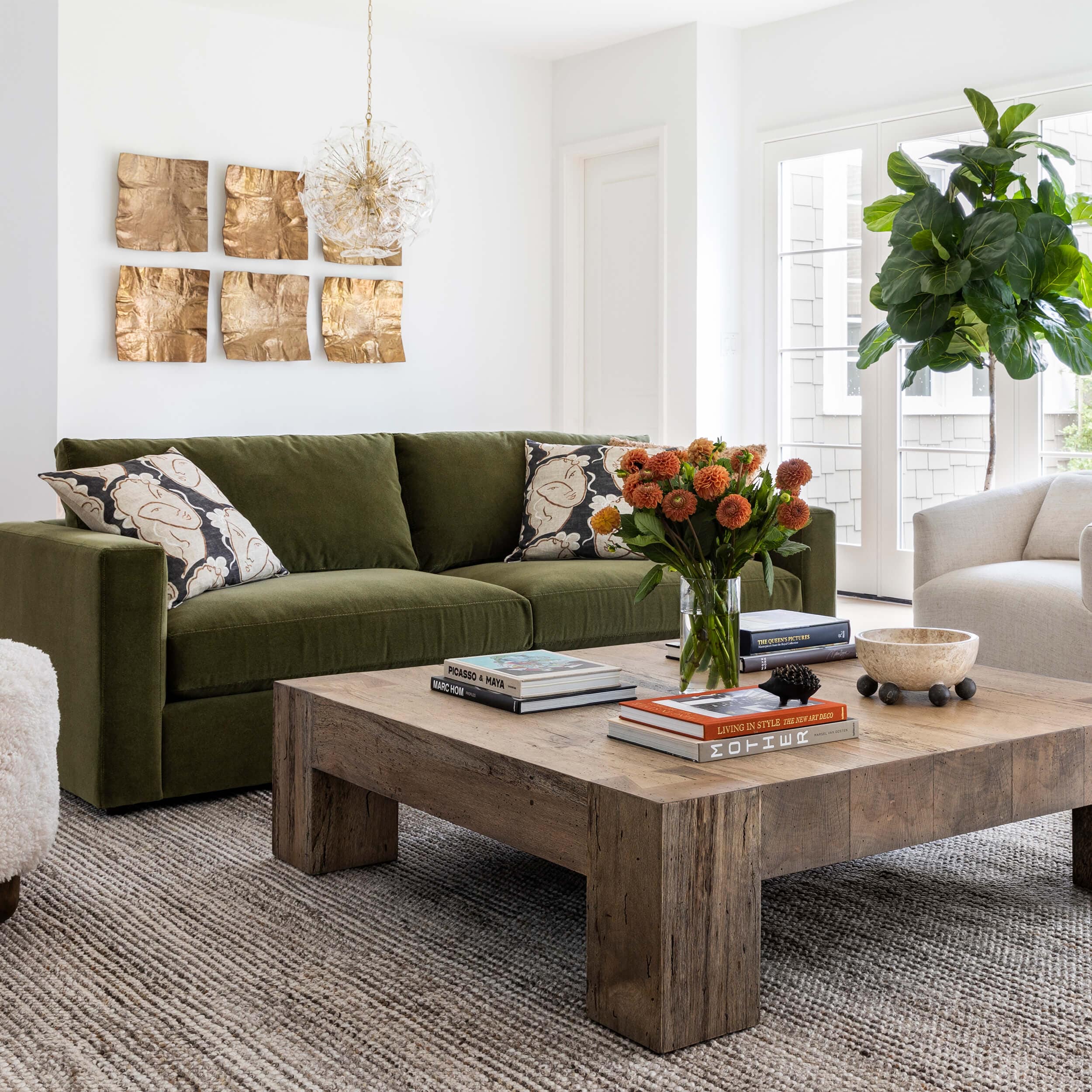 Abaso Coffee Table, Rustic Wormwood Oak by Four Hands - Image 7