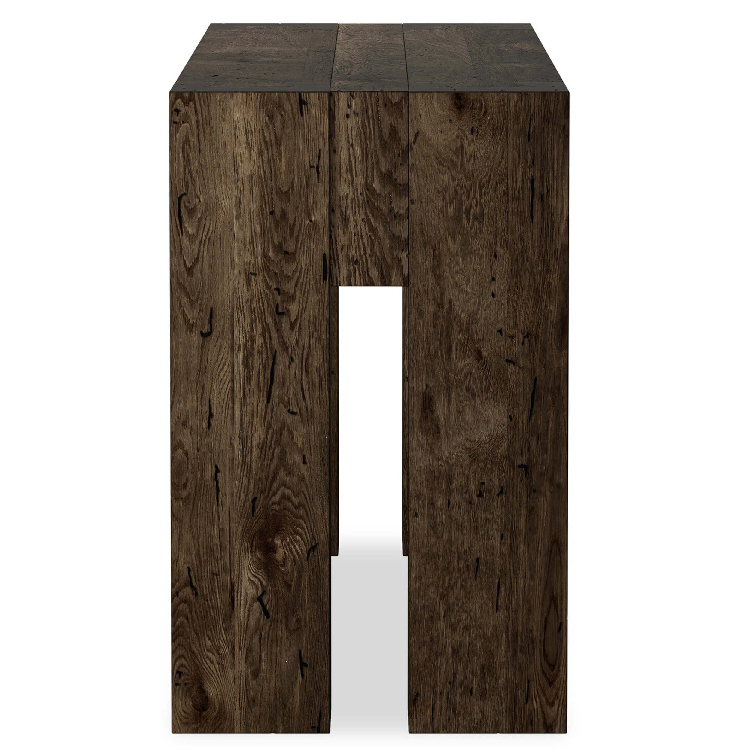 Abaso Console Table, Rustic Ebony by Four Hands - Image 3