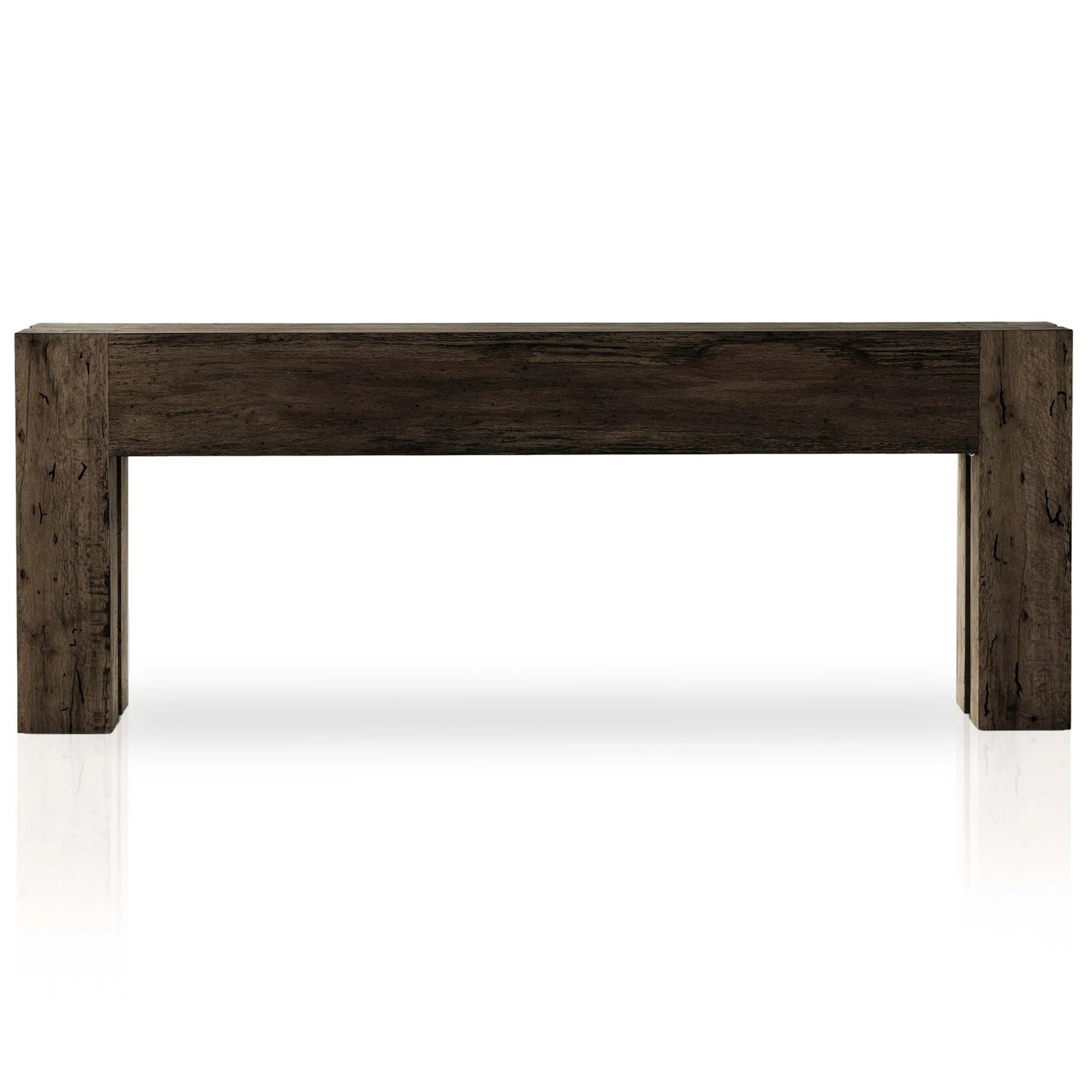 Abaso Console Table, Rustic Ebony by Four Hands - Image 6
