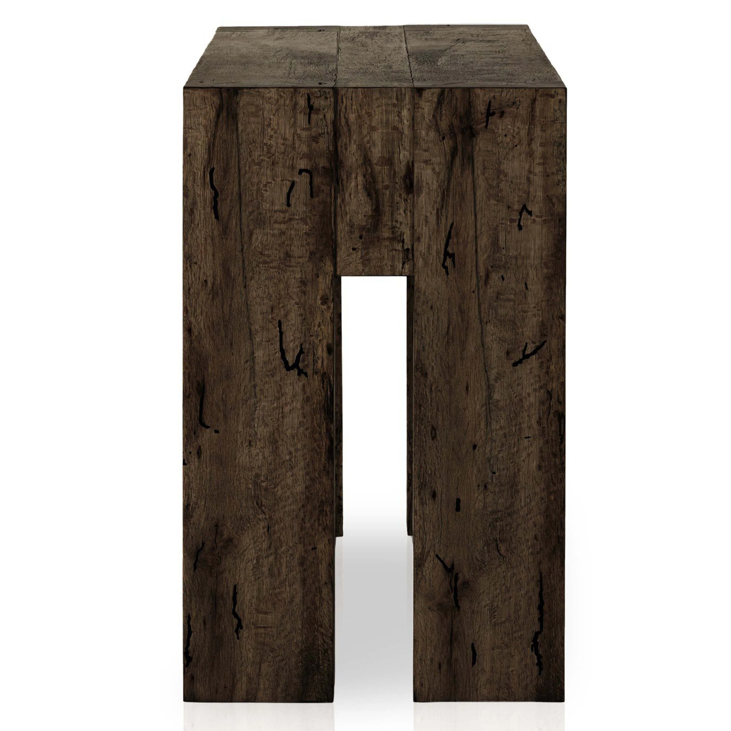 Abaso Console Table, Rustic Ebony by Four Hands - Image 7