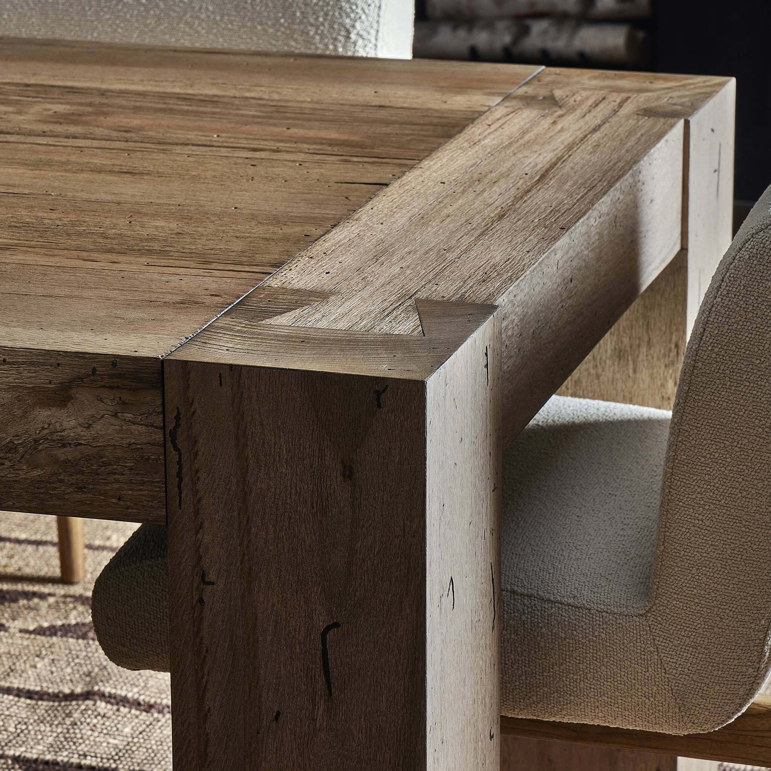 Abaso Dining Table, Rustic Wormwood by Four Hands - Image 12