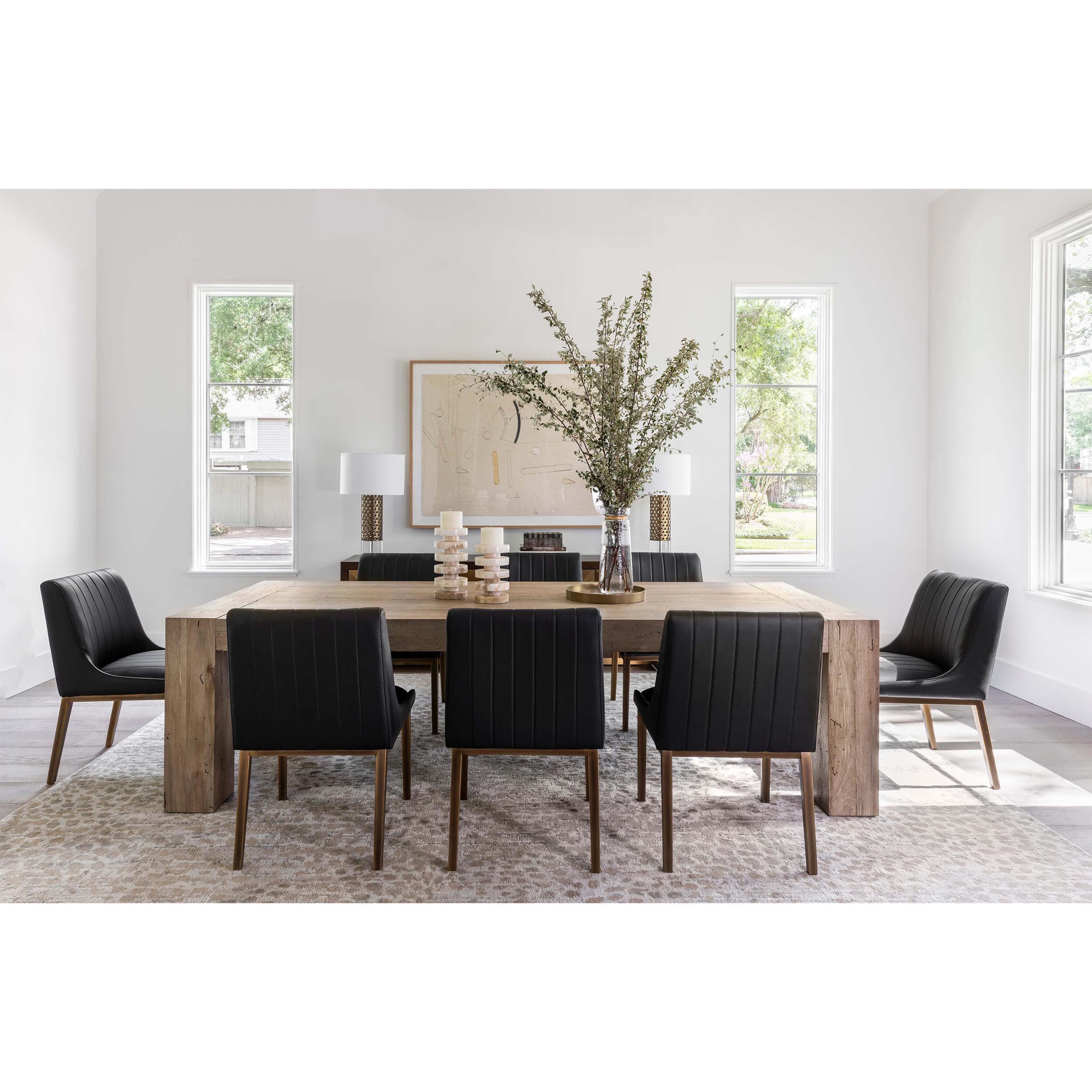 Abaso Dining Table, Rustic Wormwood by Four Hands - Image 7