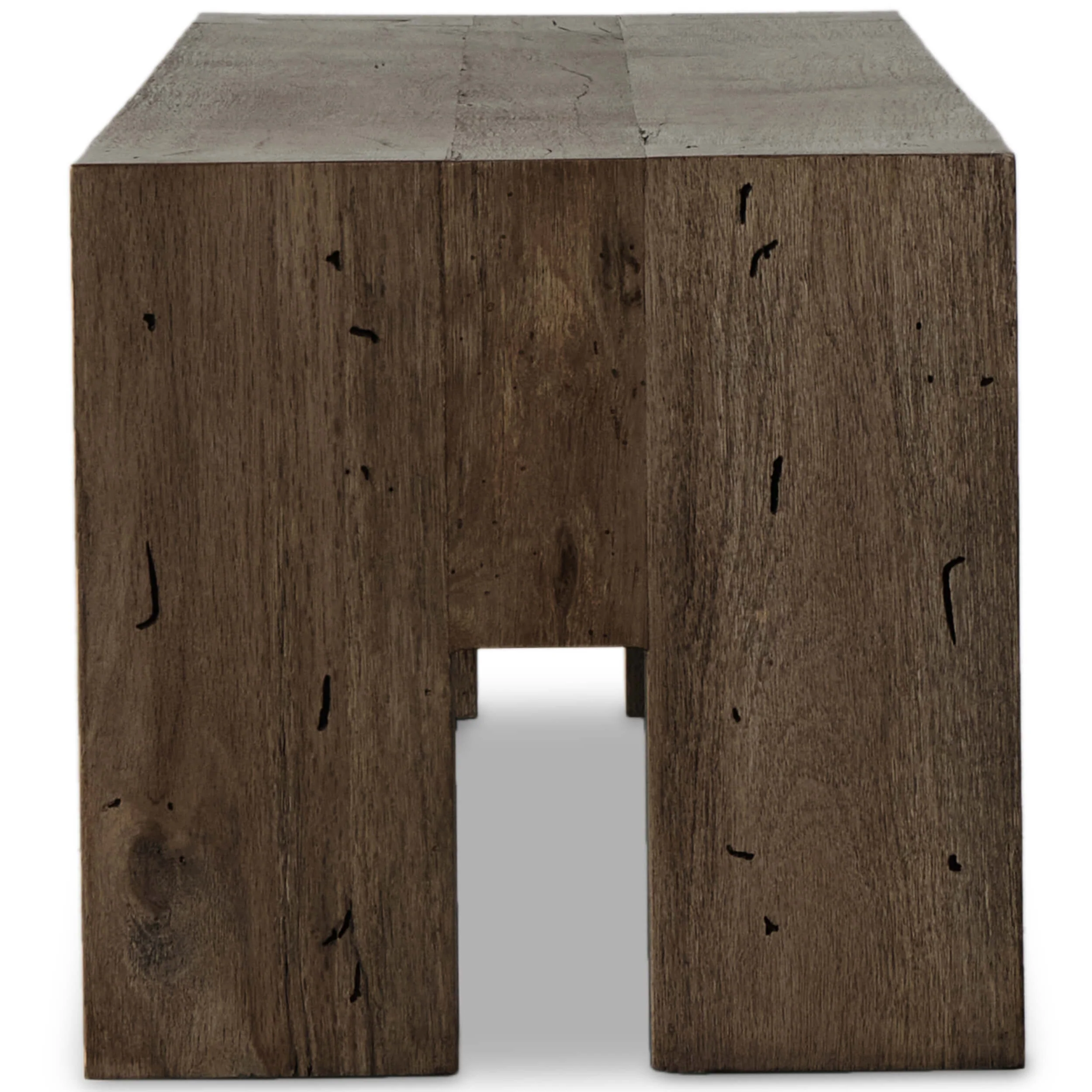 Abaso Large Bench, Rustic Ebony by Four Hands - Image 3