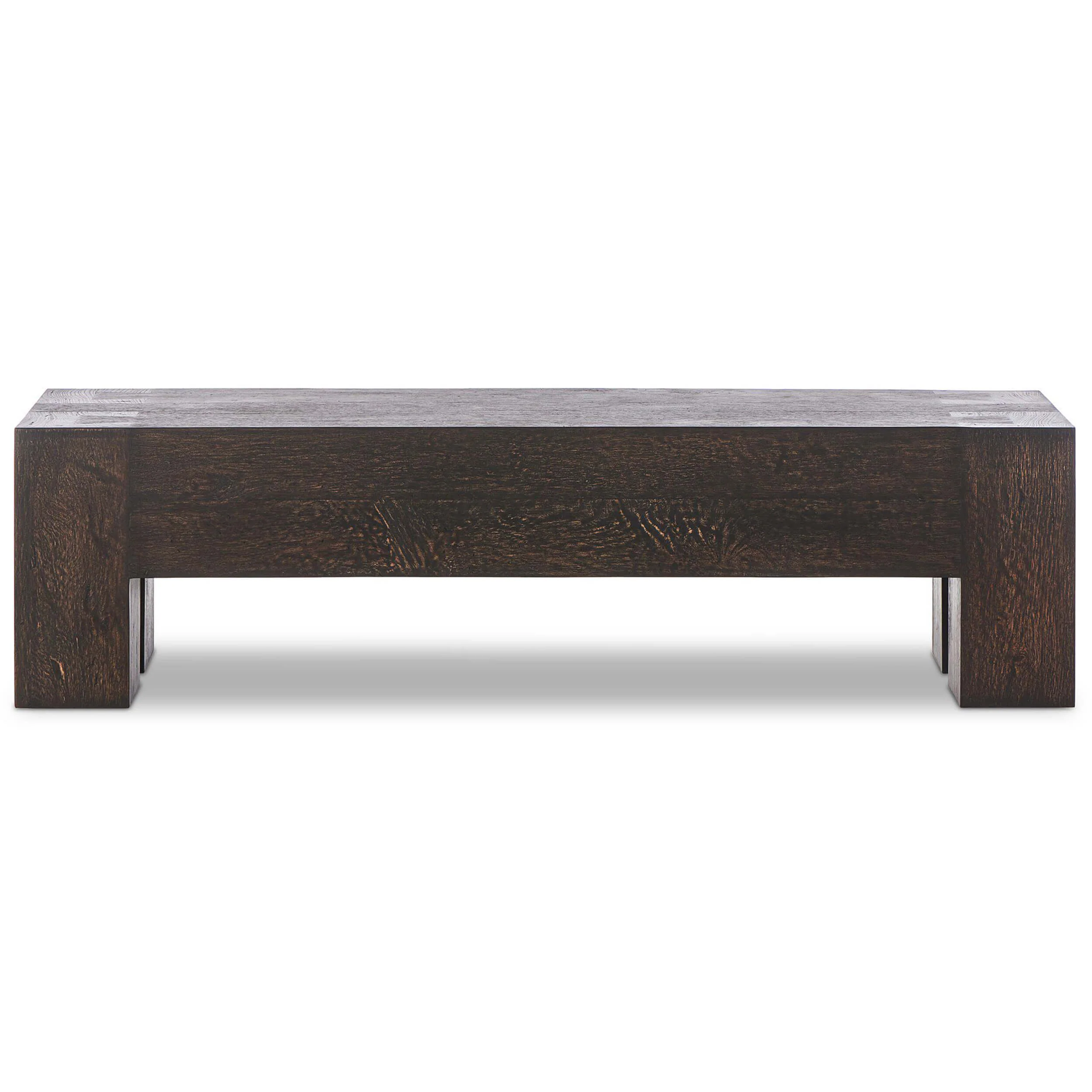 Abaso Large Bench, Rustic Ebony by Four Hands - Image 6
