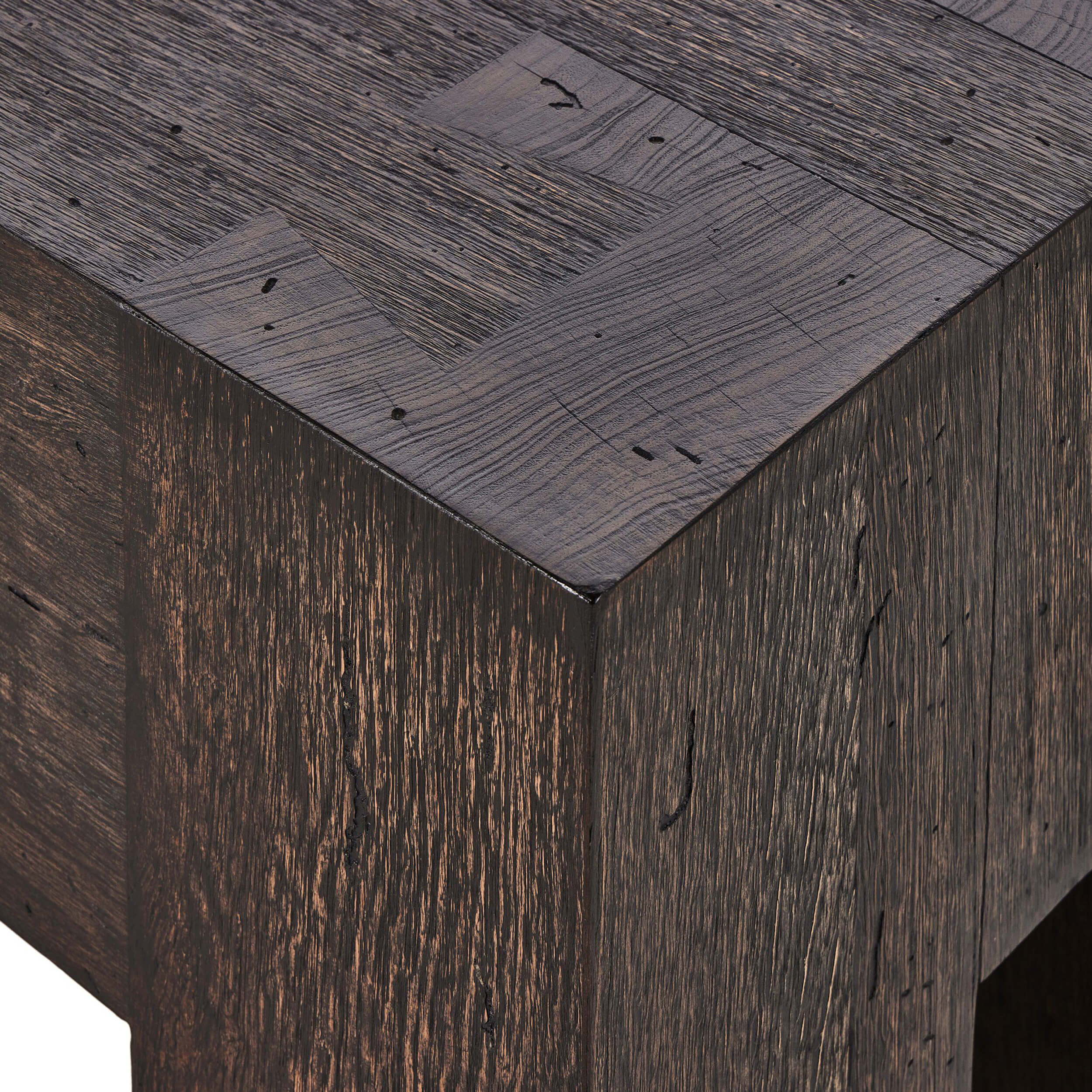 Abaso Large Bench, Rustic Ebony by Four Hands - Image 9