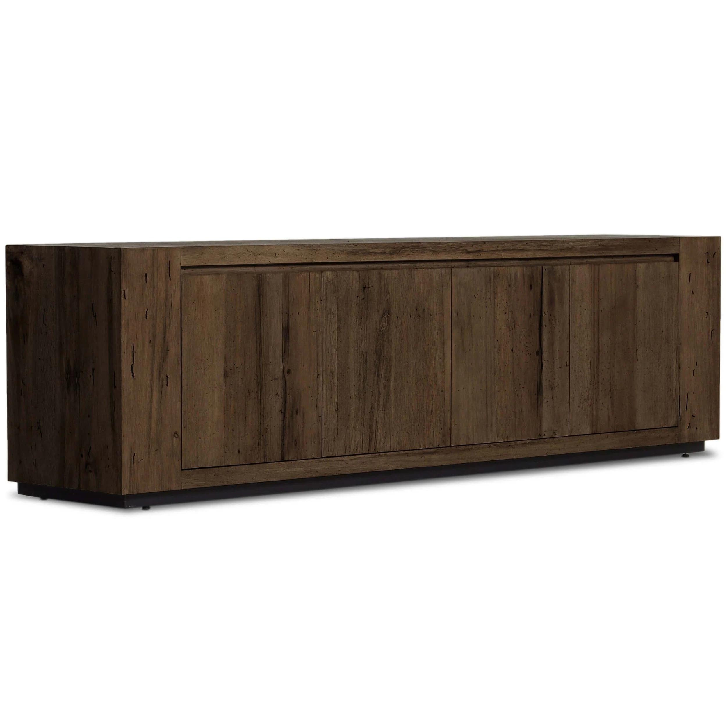 Abaso Media Console, Rustic Ebony by Four Hands