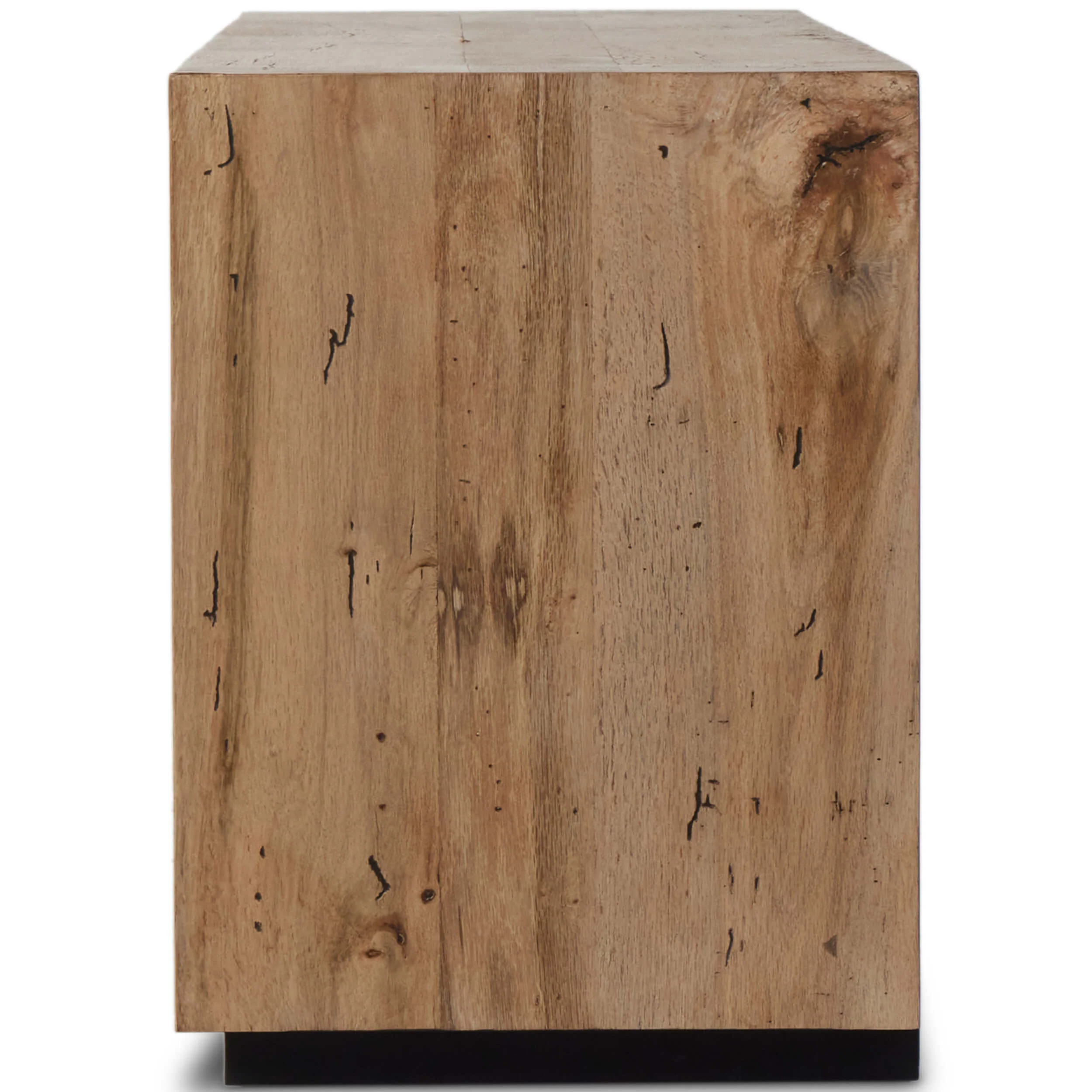 Abaso Media Console, Rustic Wormwood by Four Hands - Image 2