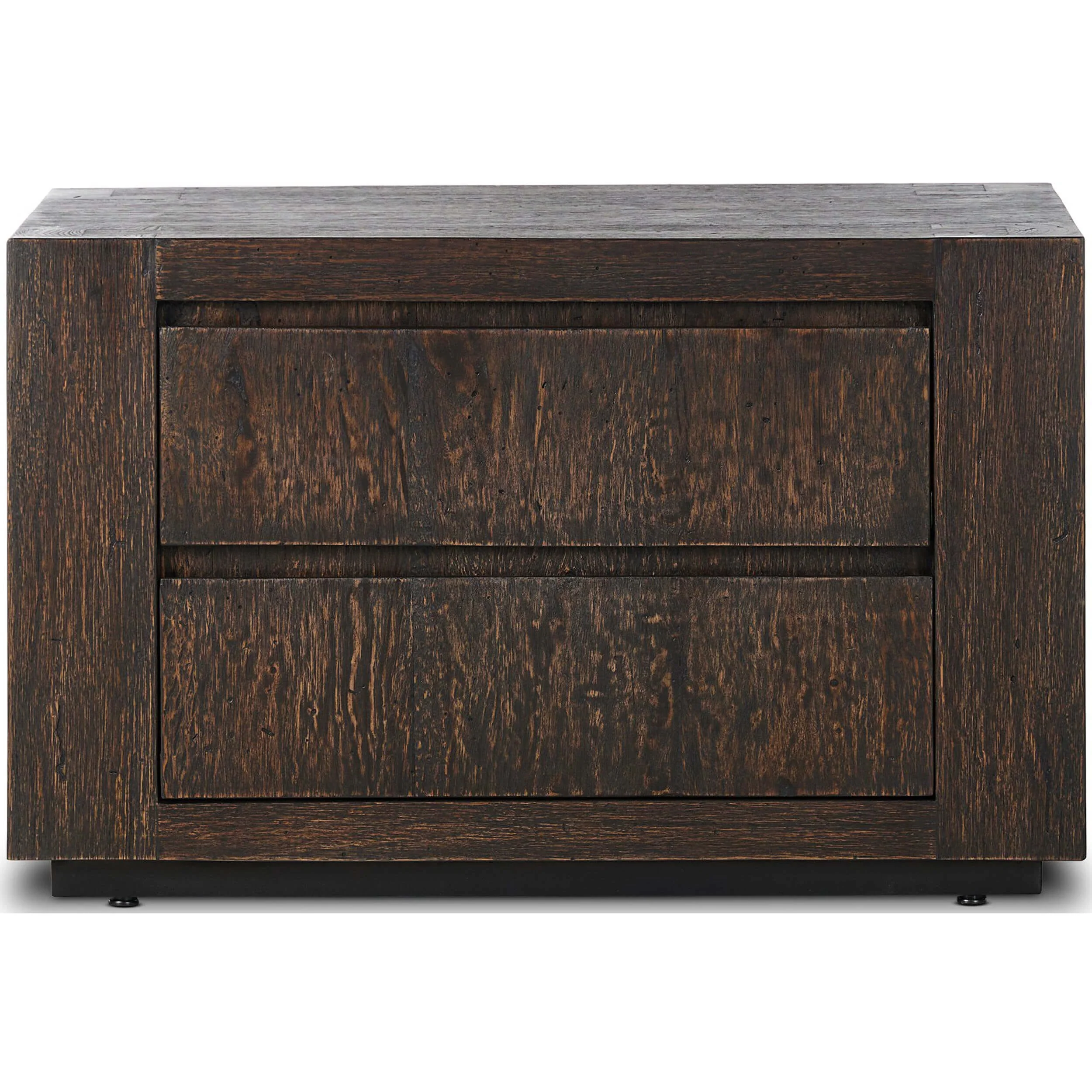 Abaso Nightstand, Ebony Rustic by Four Hands - Image 2