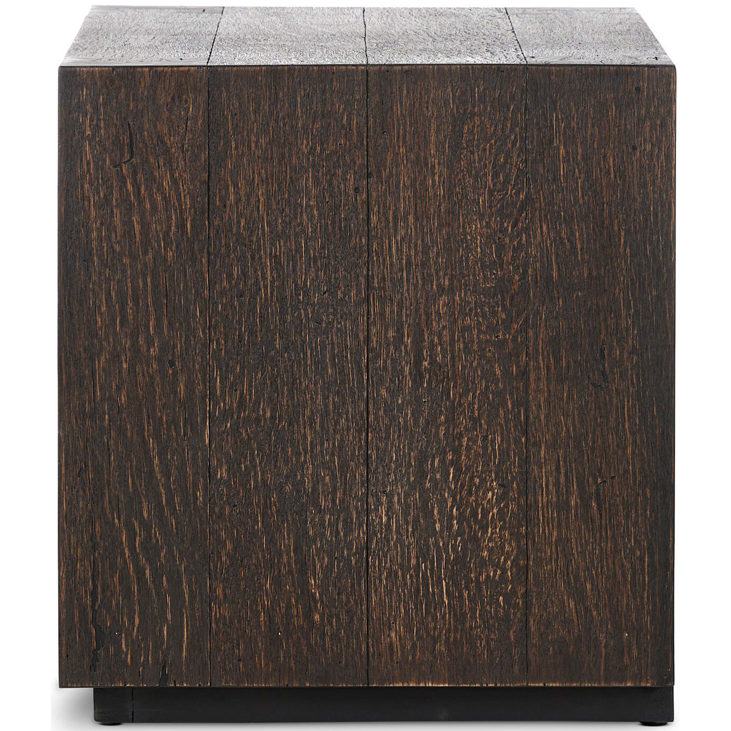 Abaso Nightstand, Ebony Rustic by Four Hands - Image 3