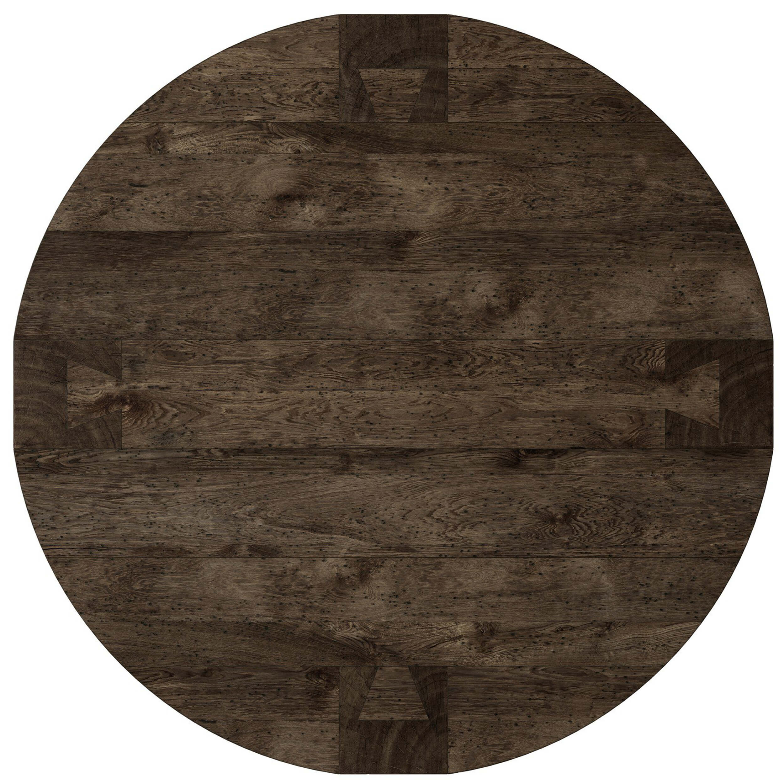 Abaso Round Coffee Table, Ebony Rustic by Four Hands - Image 9
