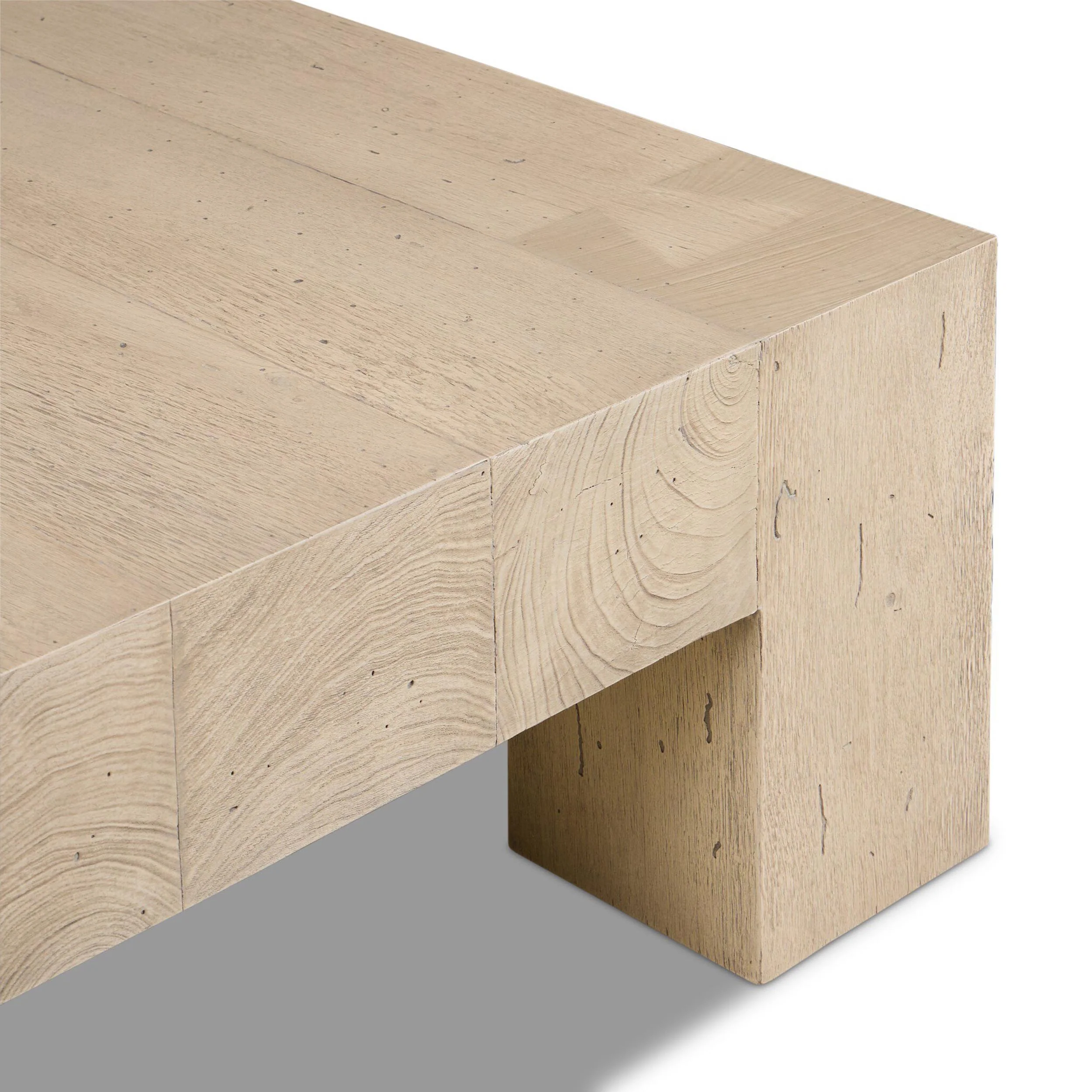 Abaso Square Coffee Table, Whitewash by Four Hands - Image 14