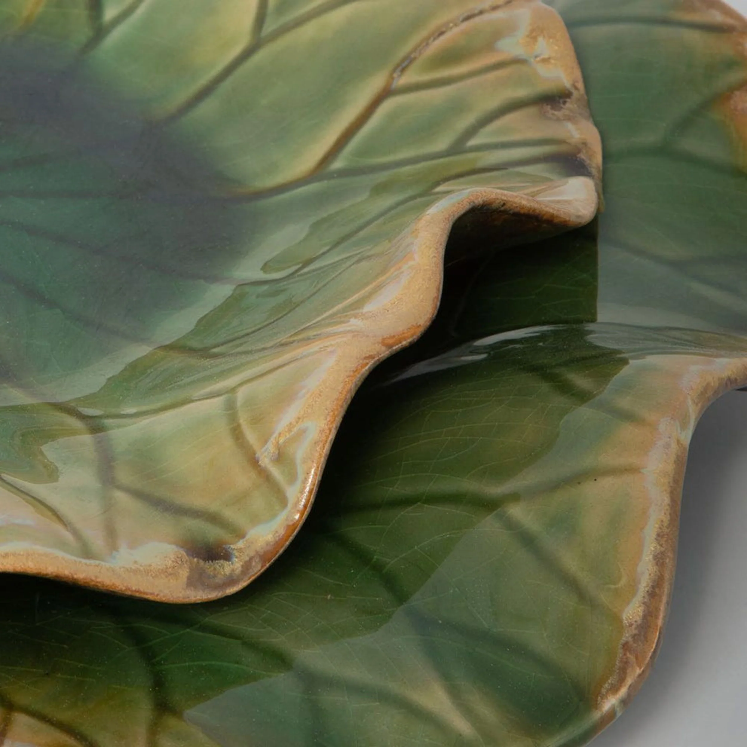 Abella Ceramic Outdoor Wall Decor, Green, Set of 3 - Image 6