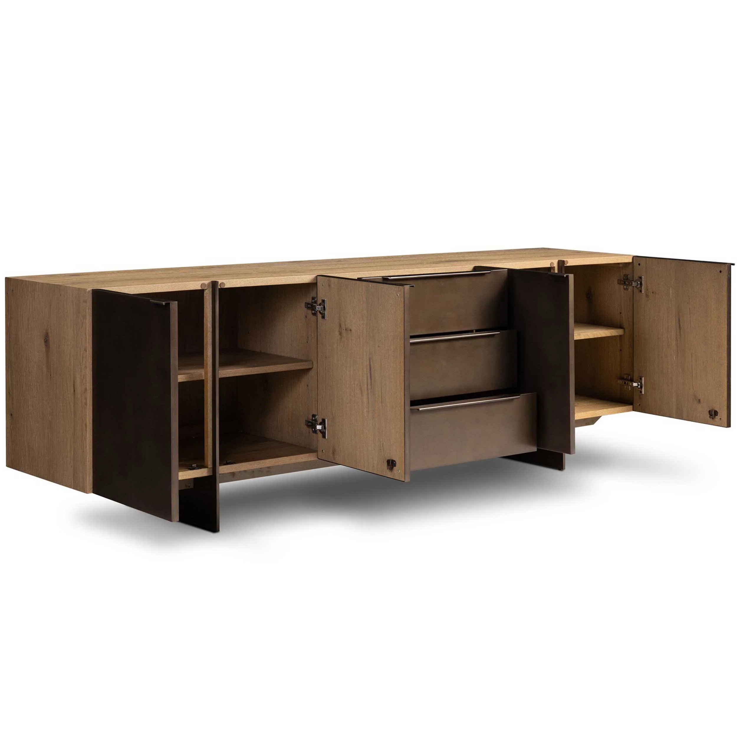 Aberdeen Media Console, Aged Smoked by Four Hands - Image 5