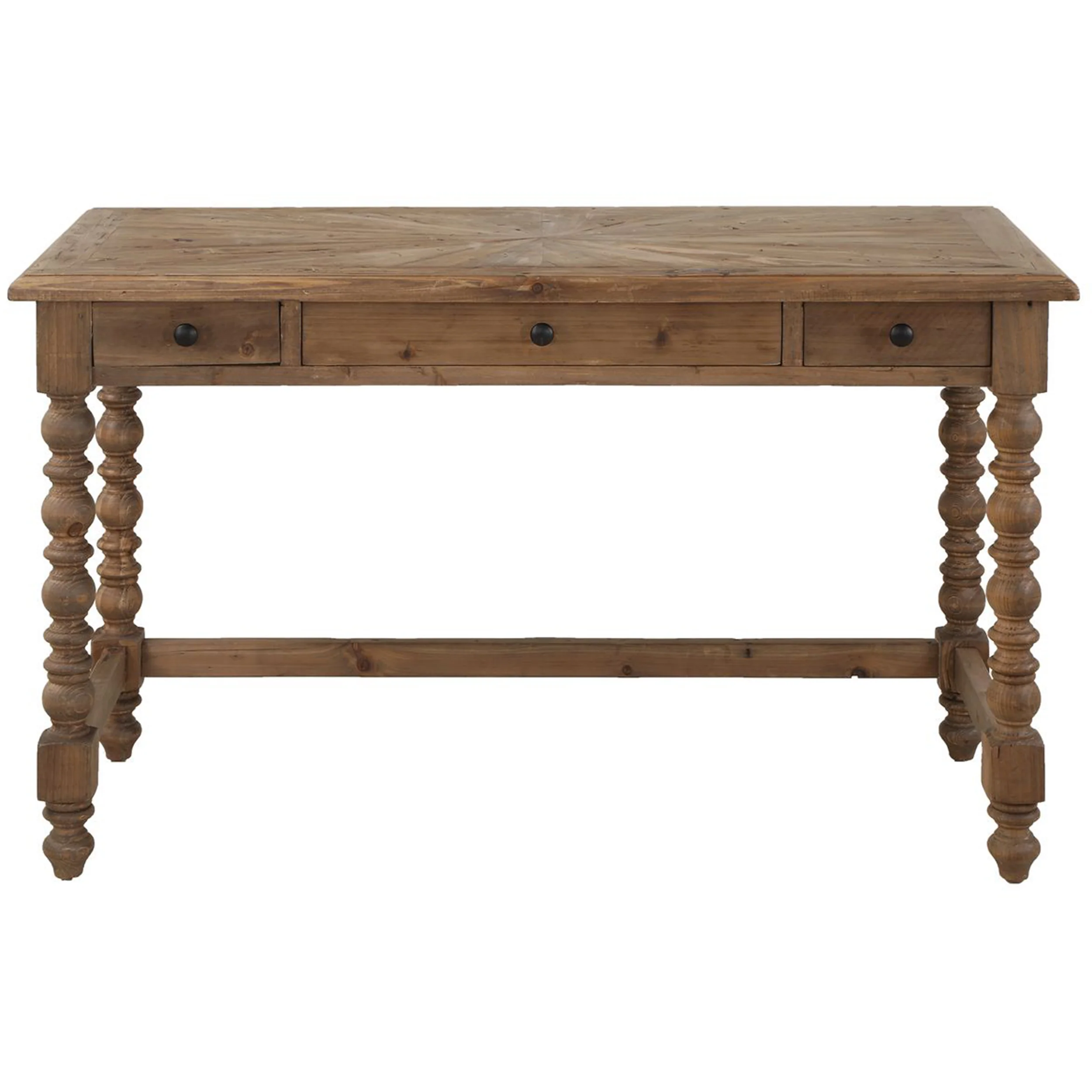 Samuelle Writing Table, Distressed Natural - Image 2