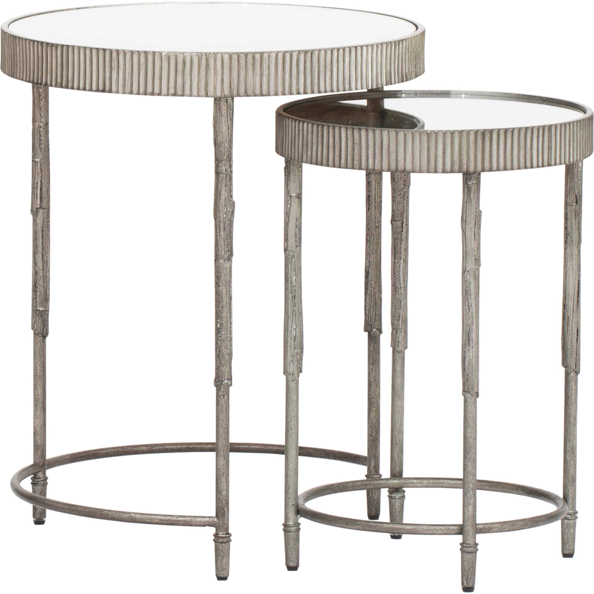 Accent Nesting Tables, Silver, Set of 2