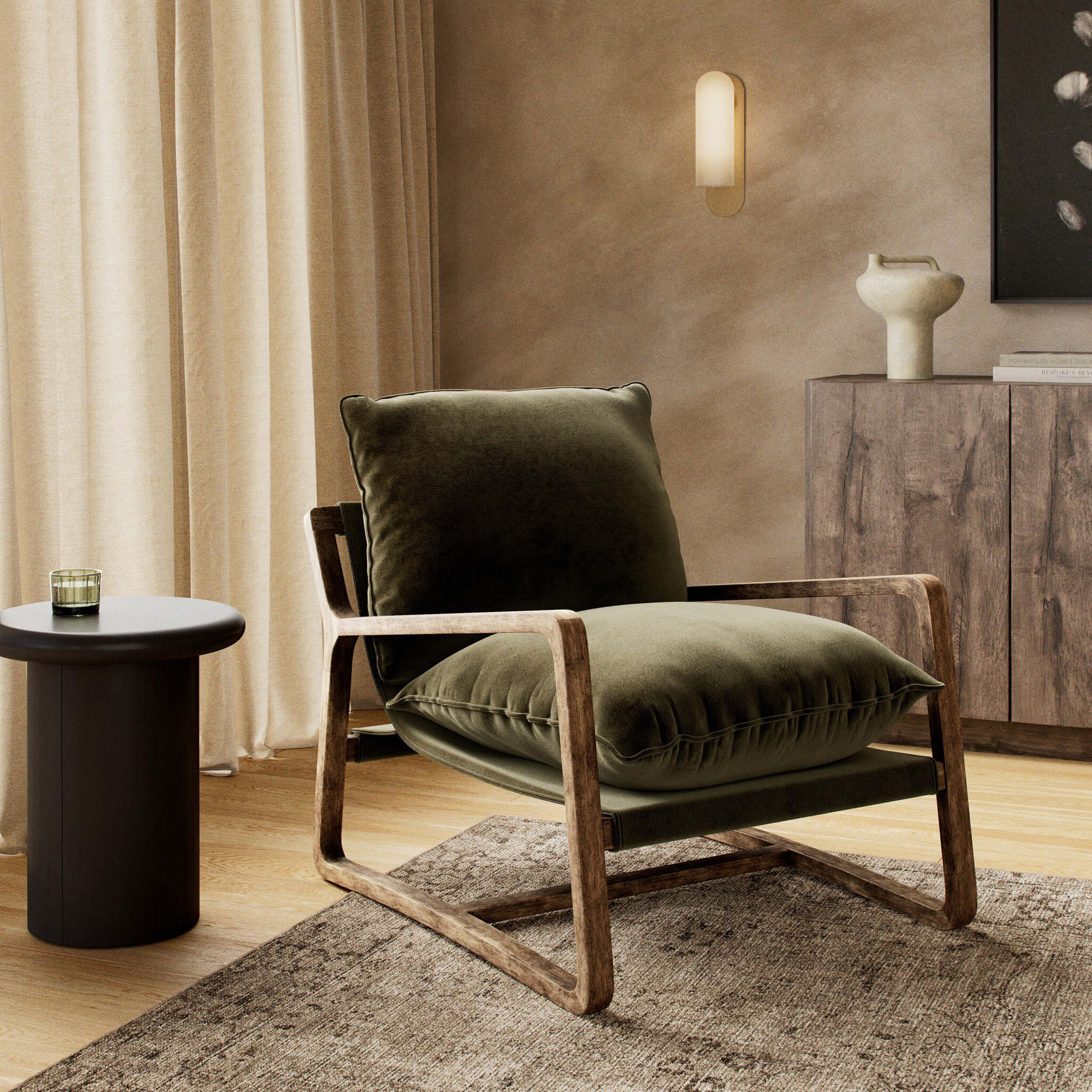 Ace Chair, Surrey Olive by Four Hands - Image 6