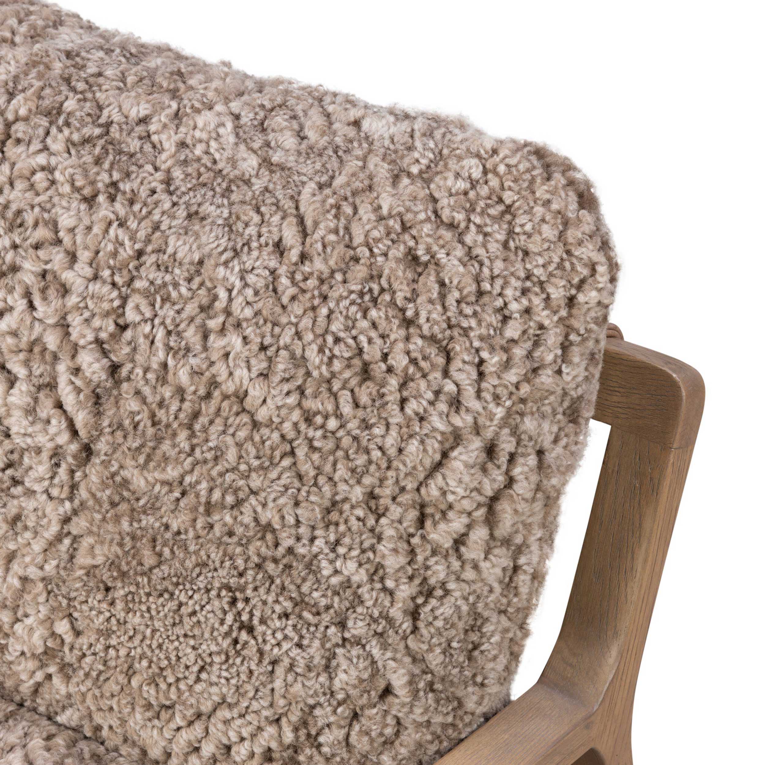 Ace Chair, Taupe Shearling by Four Hands - Image 5