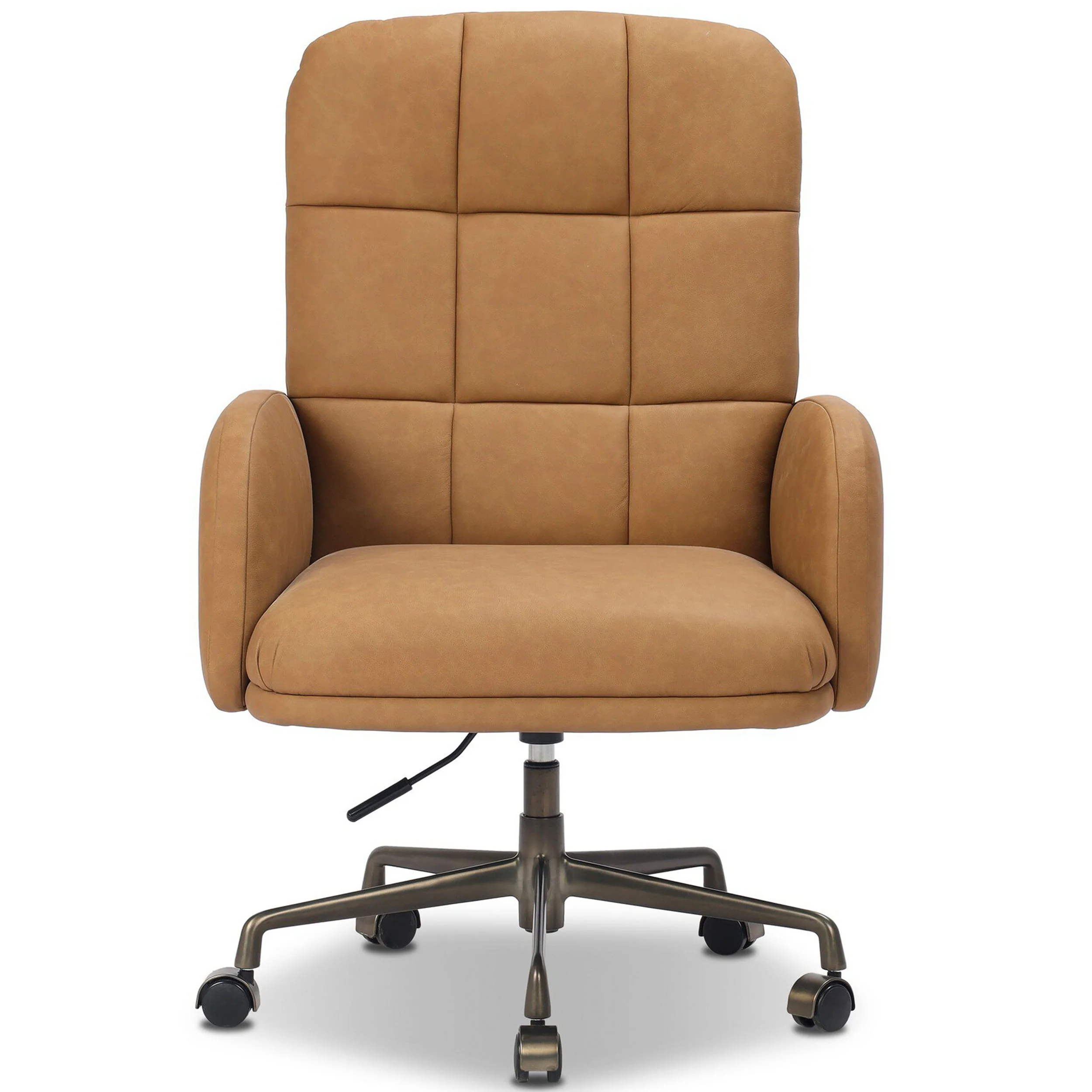 Acton Leather Desk Chair, Maestro Camel by Four Hands - Image 2