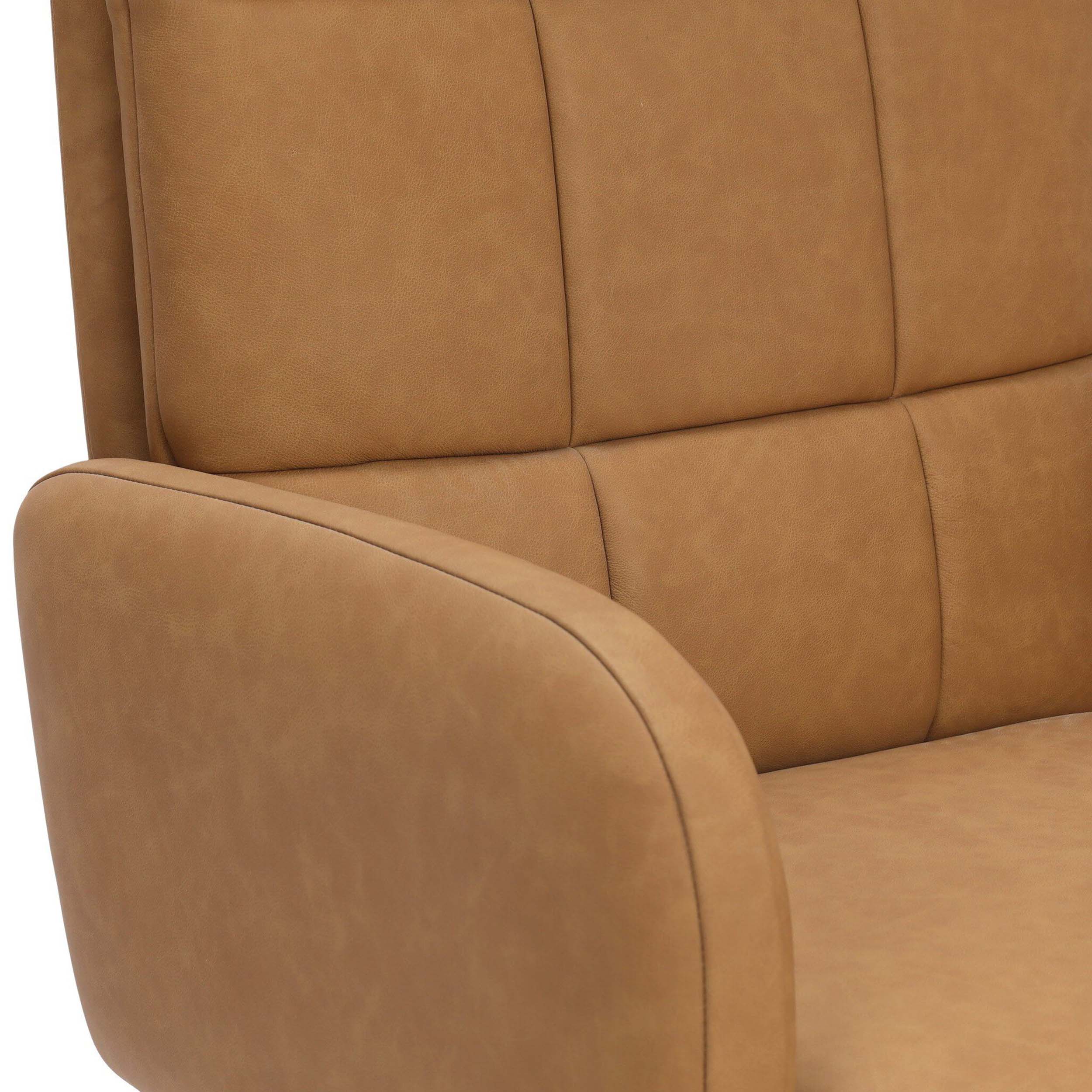 Acton Leather Desk Chair, Maestro Camel by Four Hands - Image 6