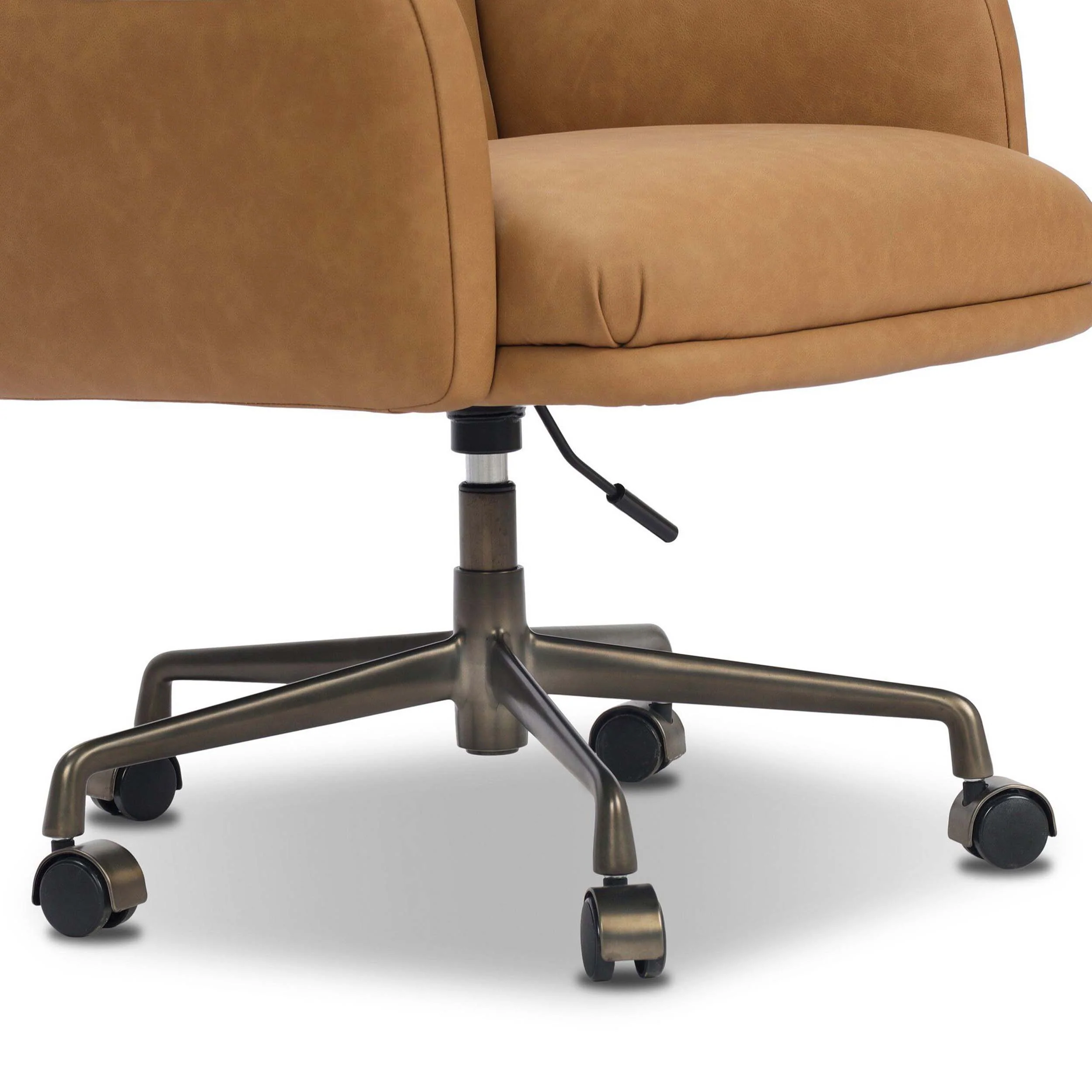 Acton Leather Desk Chair, Maestro Camel by Four Hands - Image 7