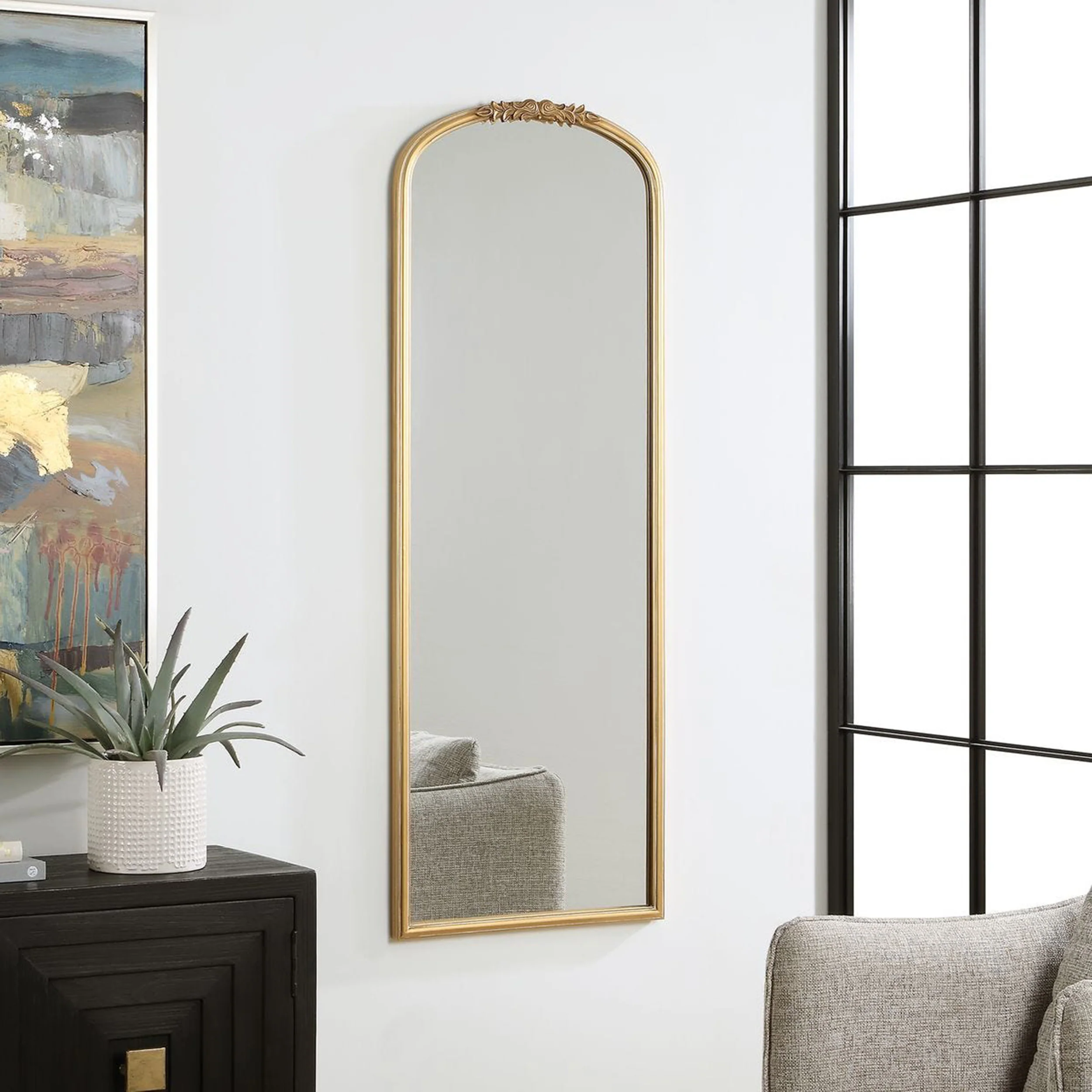 Ada Mirror, Antique Gold - Image 4