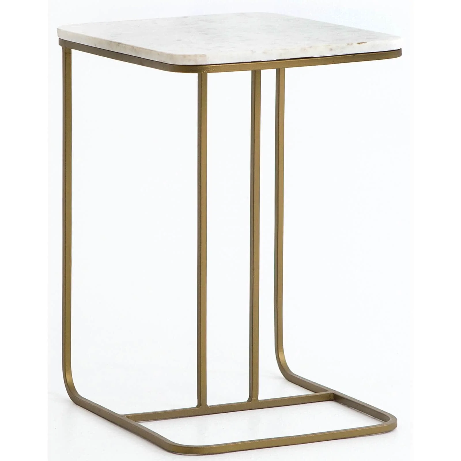 Adalley C Table, White Marble by Four Hands