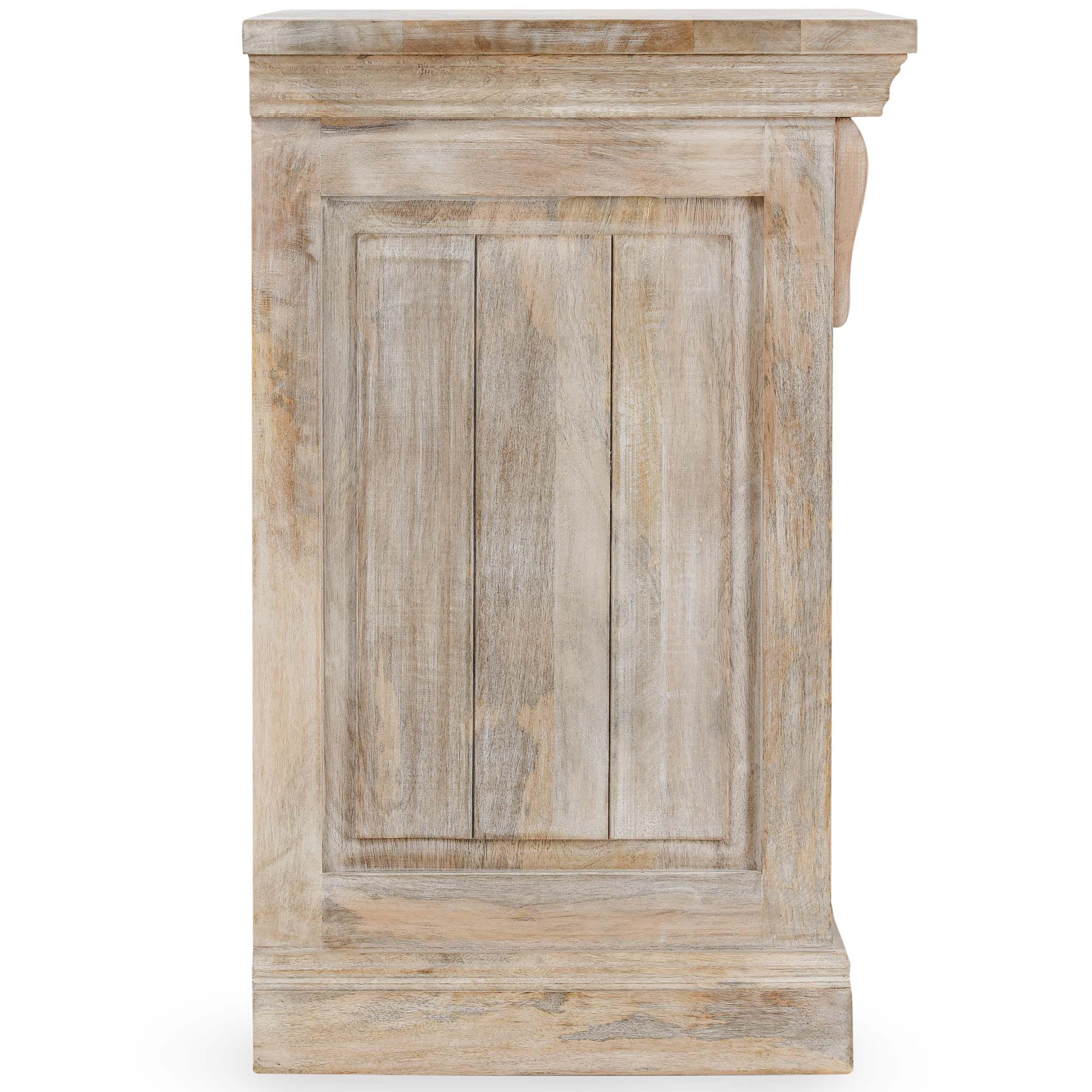 Adelaide 3 Drawer Nightstand, Natural White Wash - Image 3