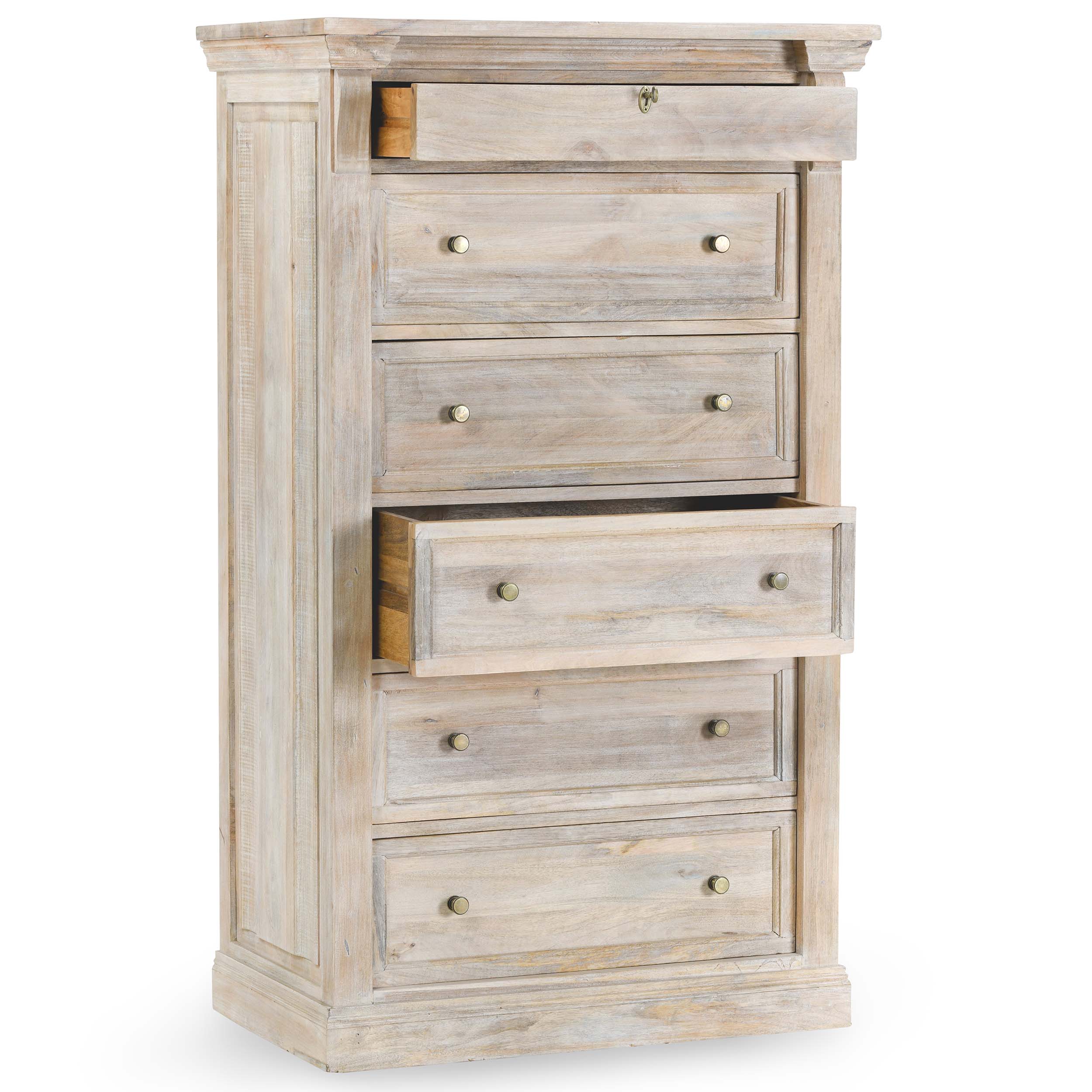 Adelaide 6 Drawer Chest, Natural White Wash - Image 4