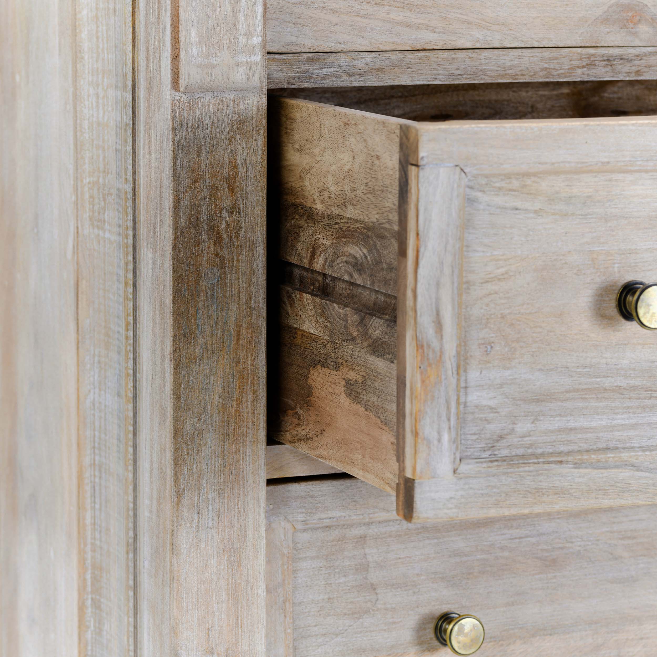 Adelaide 6 Drawer Chest, Natural White Wash - Image 6
