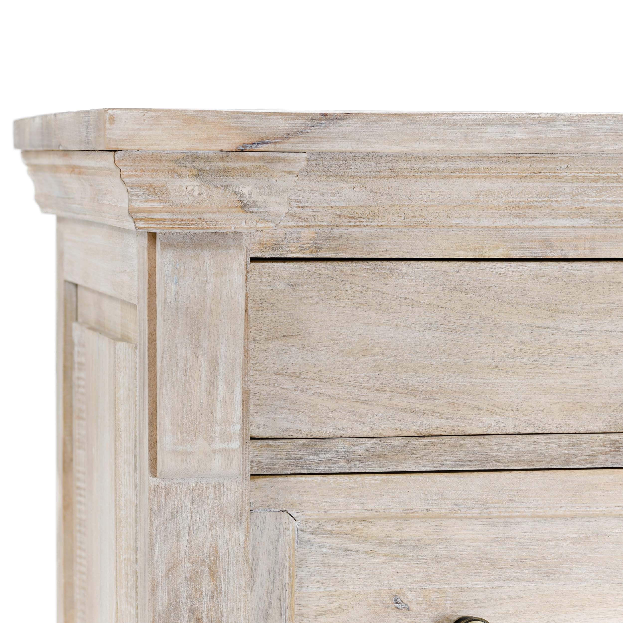 Adelaide 6 Drawer Chest, Natural White Wash - Image 7
