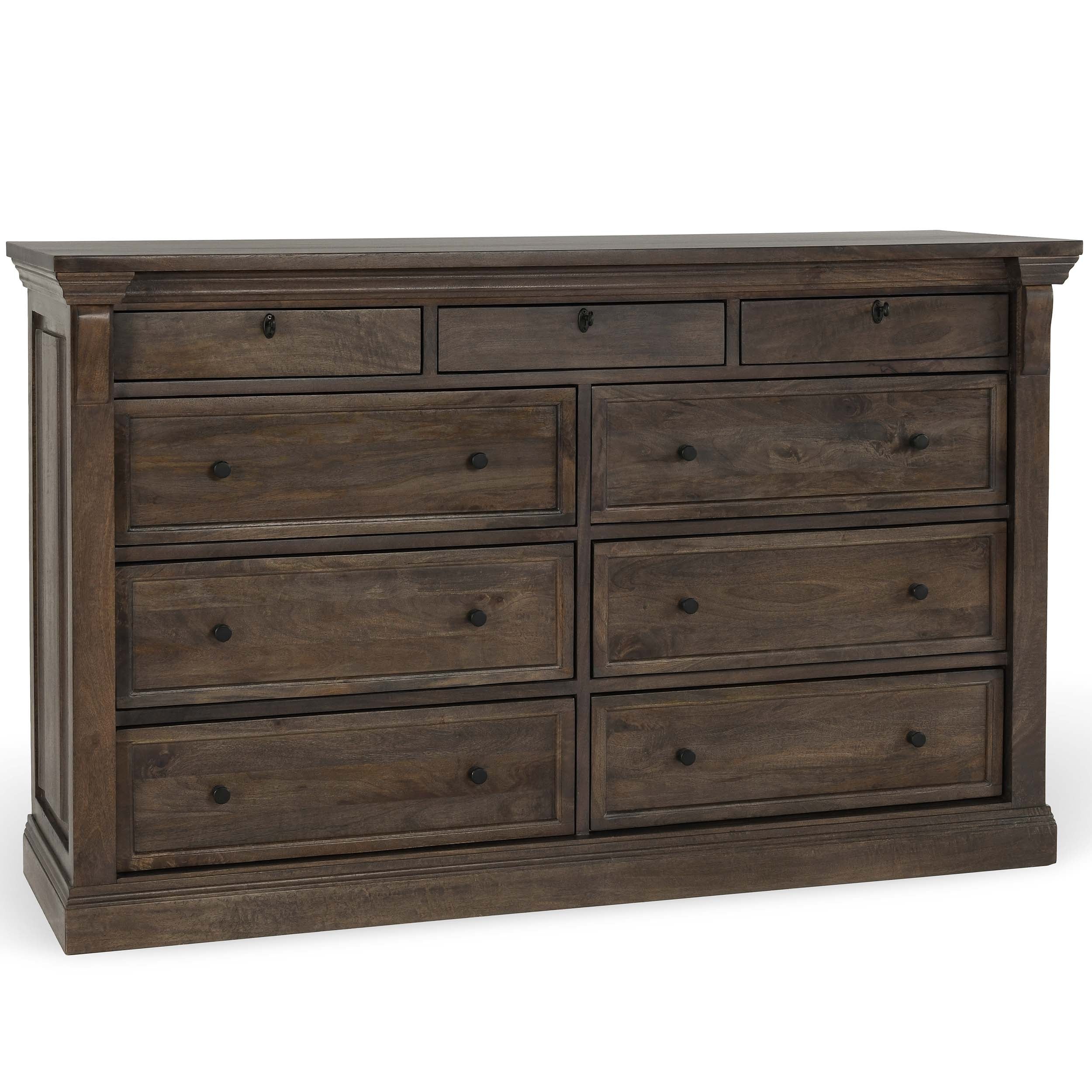 Adelaide 9 Drawer Dresser, Cocoa Brown