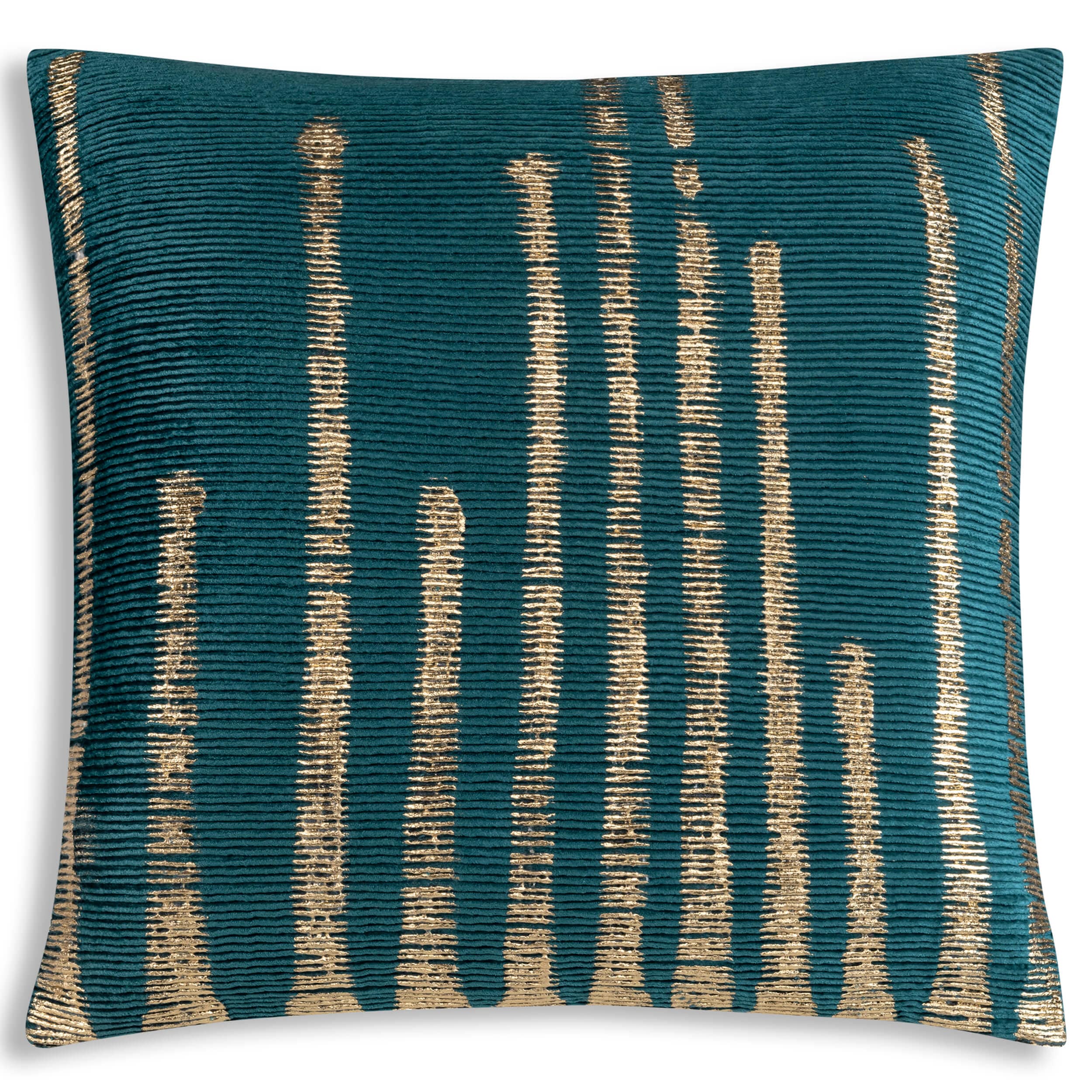 Adele Pillow, Teal/Gold