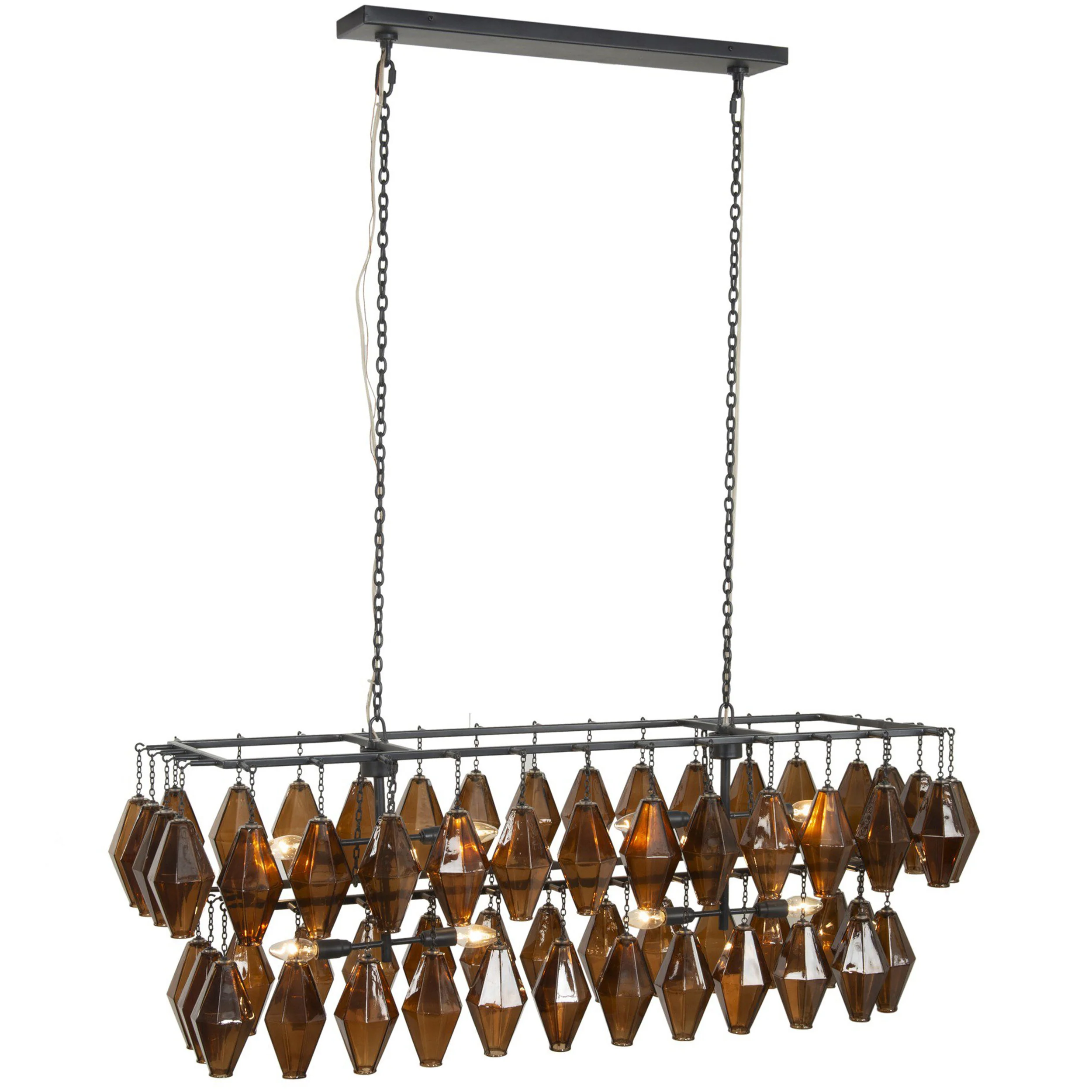 Adeline Rectangular Chandelier, Amber by Four Hands - Image 2