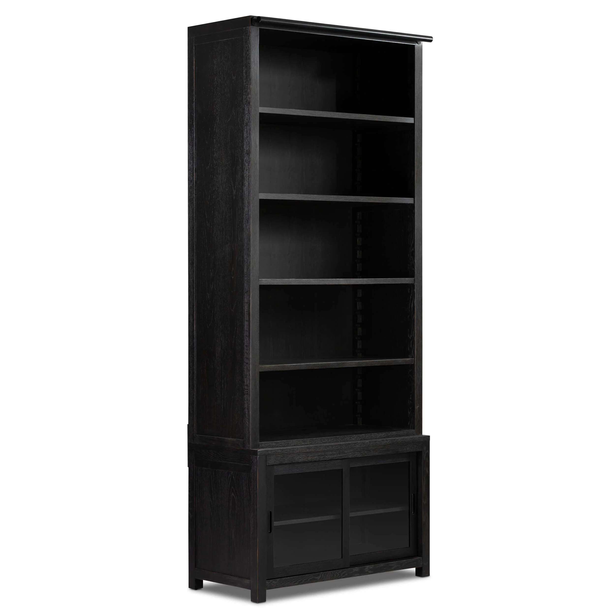 Admont Bookcase, Worn Black by Four Hands