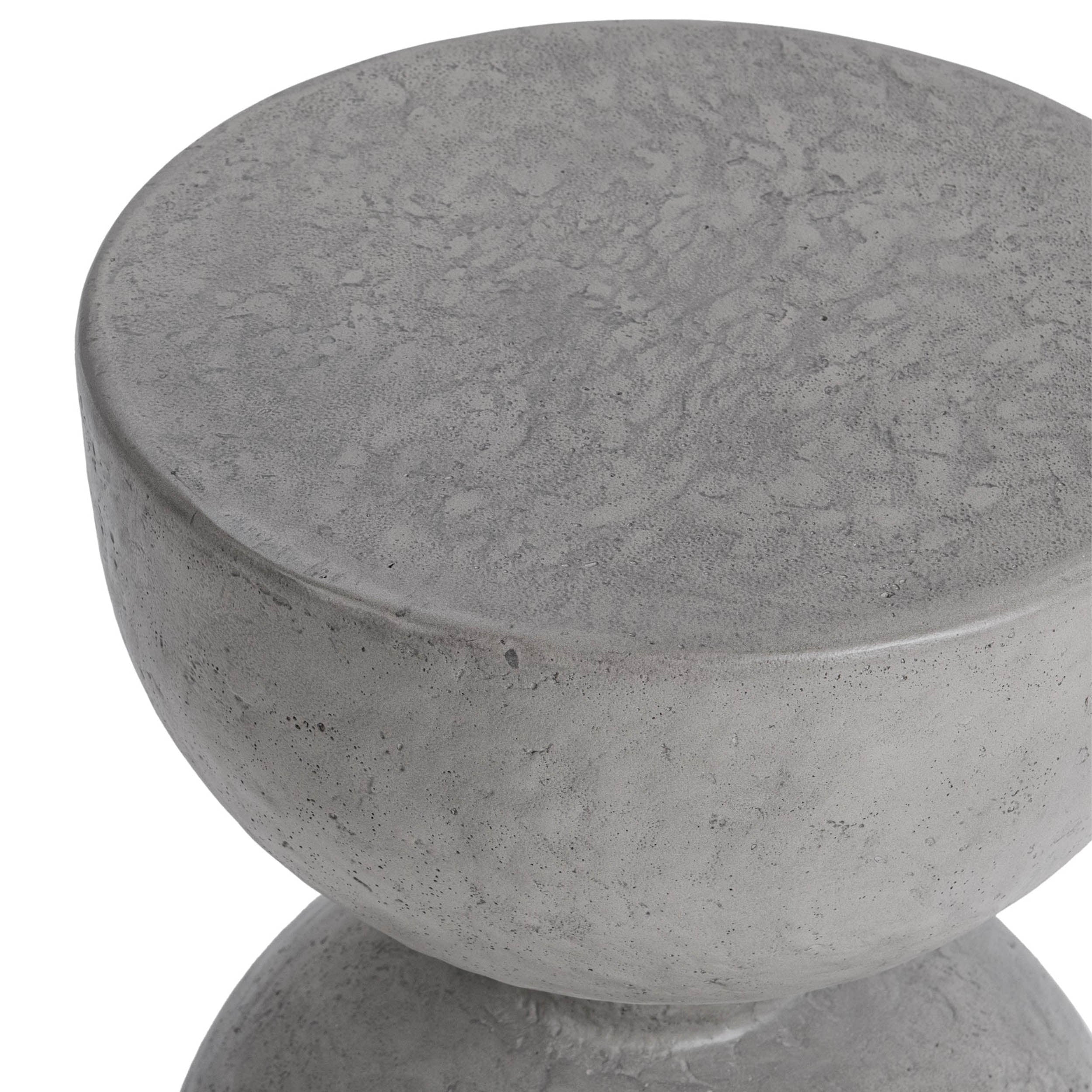 Adna Outdoor Accent Table, Dark Gray - Image 2
