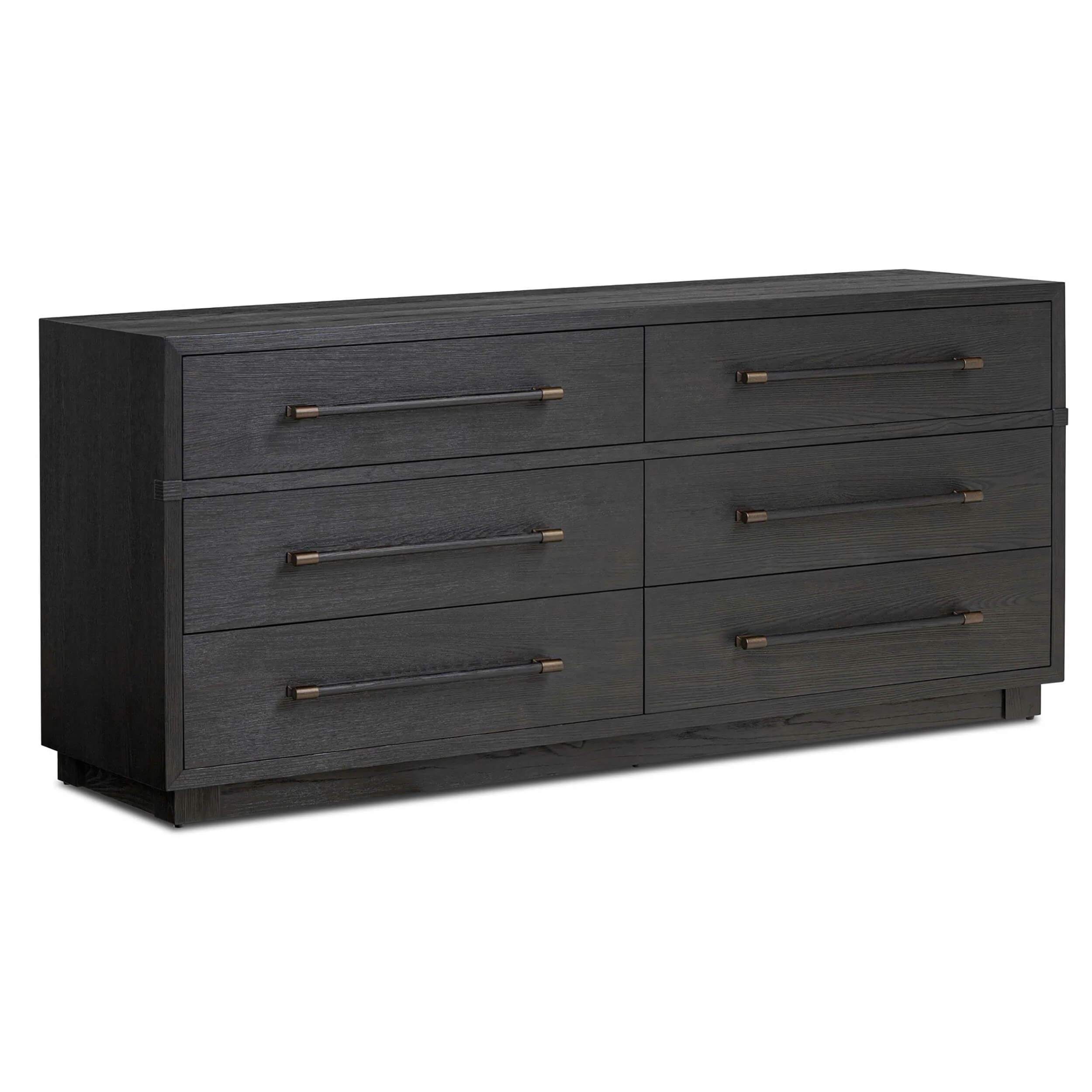 Adolfo 6 Drawer Dresser, Modern Black by Four Hands