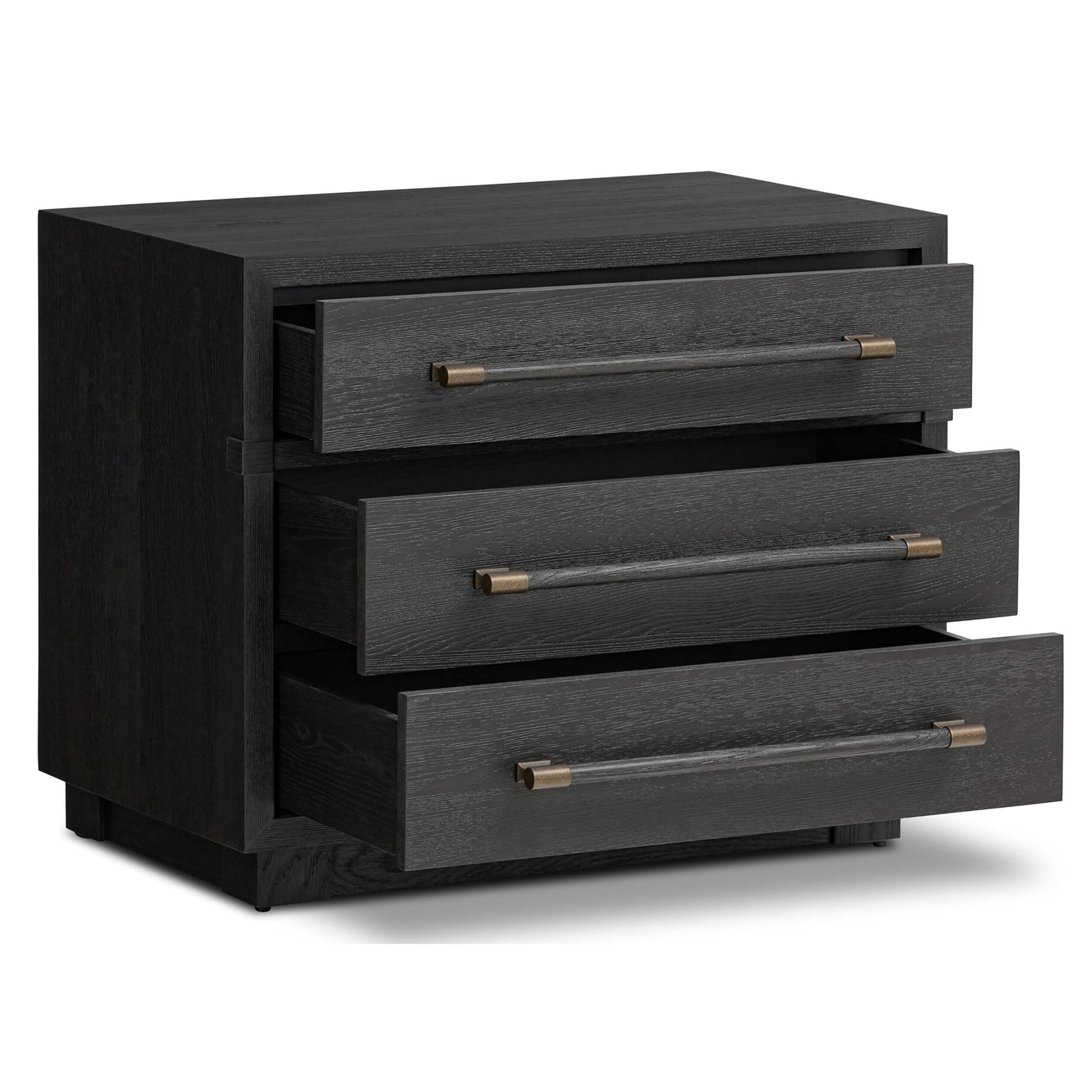 Adolfo Nightstand, Modern Black by Four Hands - Image 4