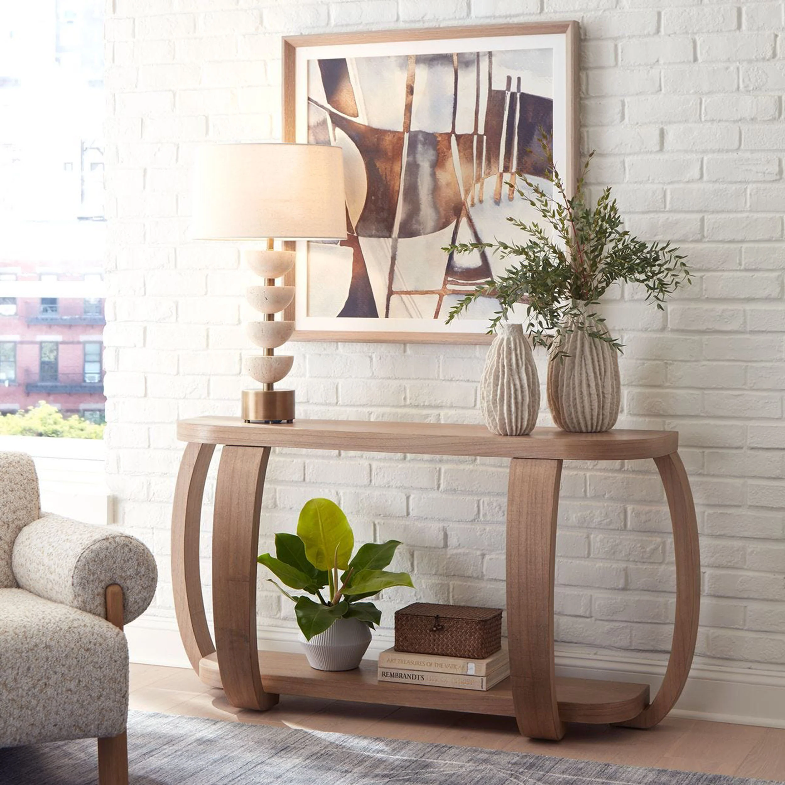Adona Console Table, Natural - Image 4