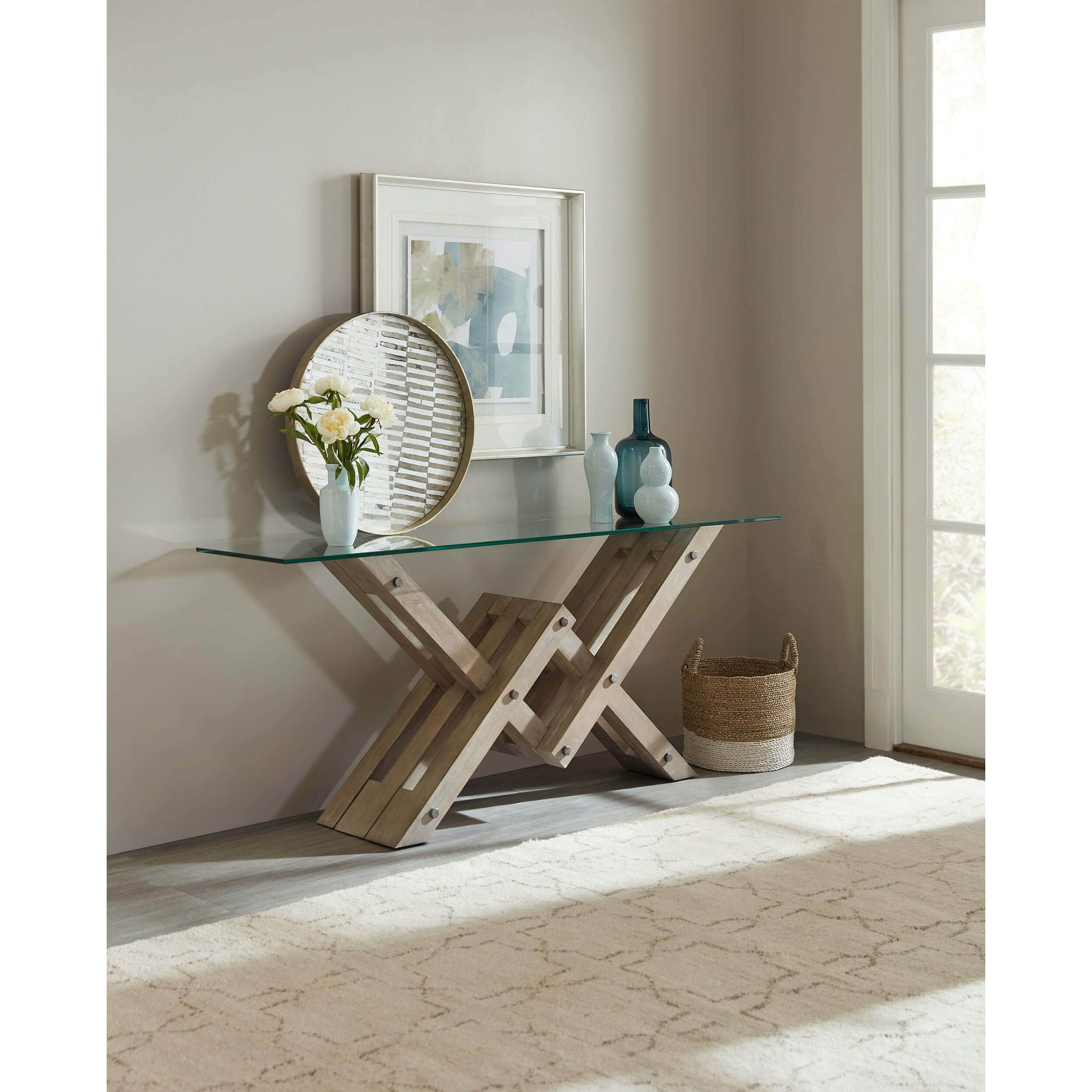 Affinity Glass Top Console - Image 3