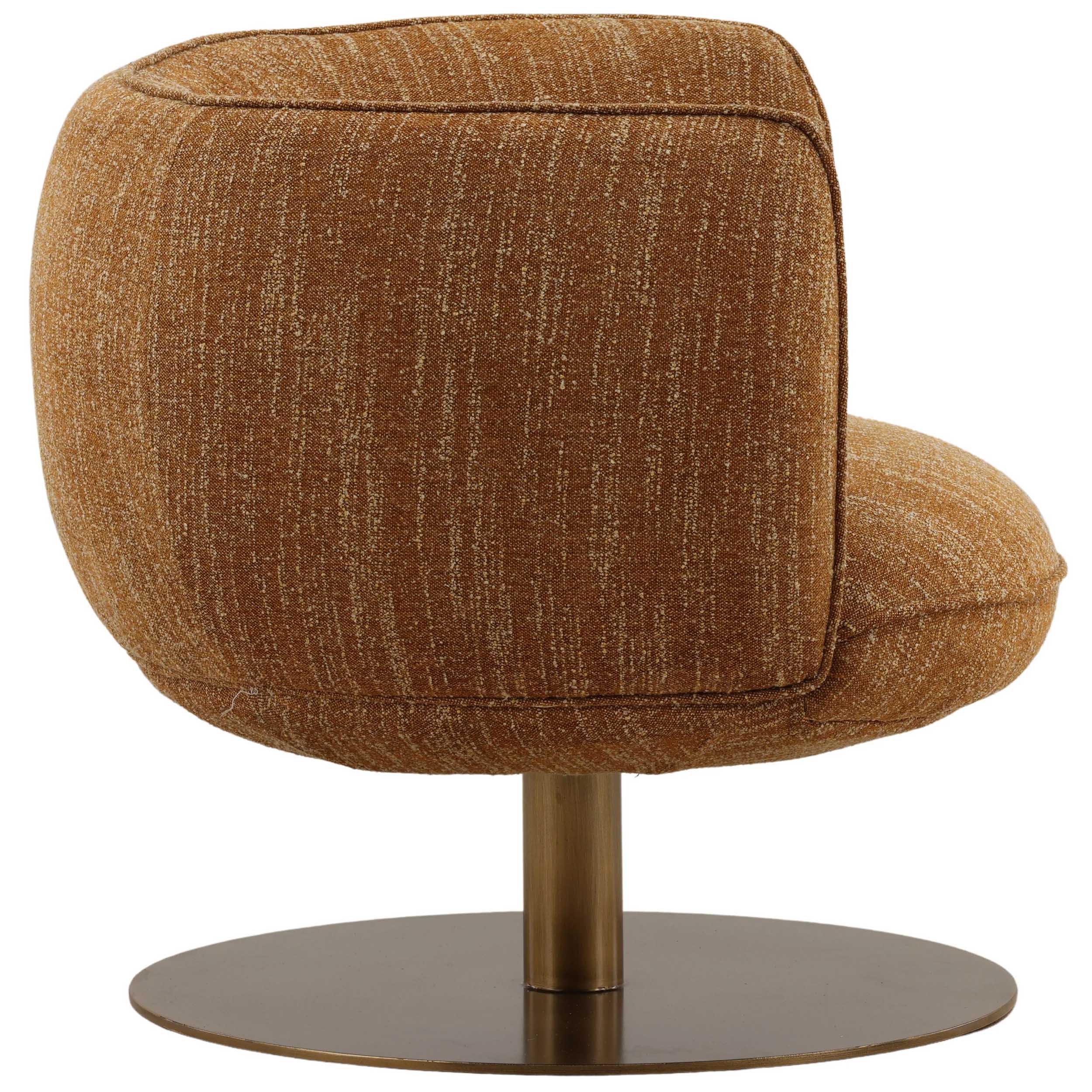 Aisha Swivel Chair, Mustard - Image 3