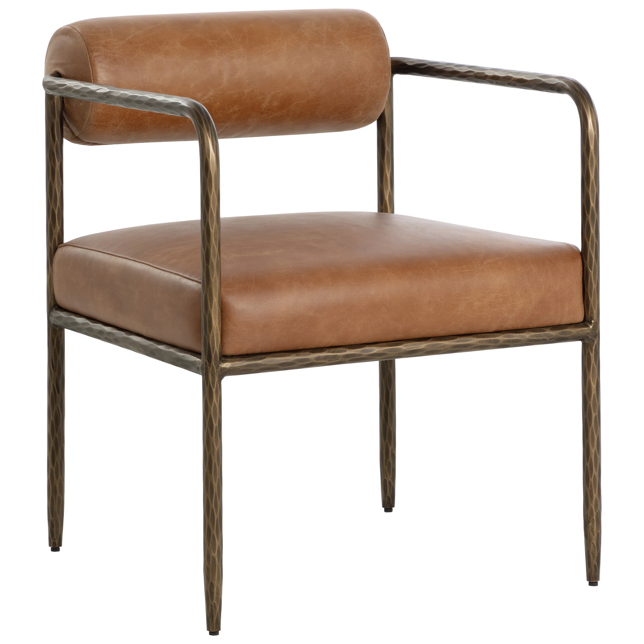 Ajani Leather Dining Chair by Sunpan - Image 2