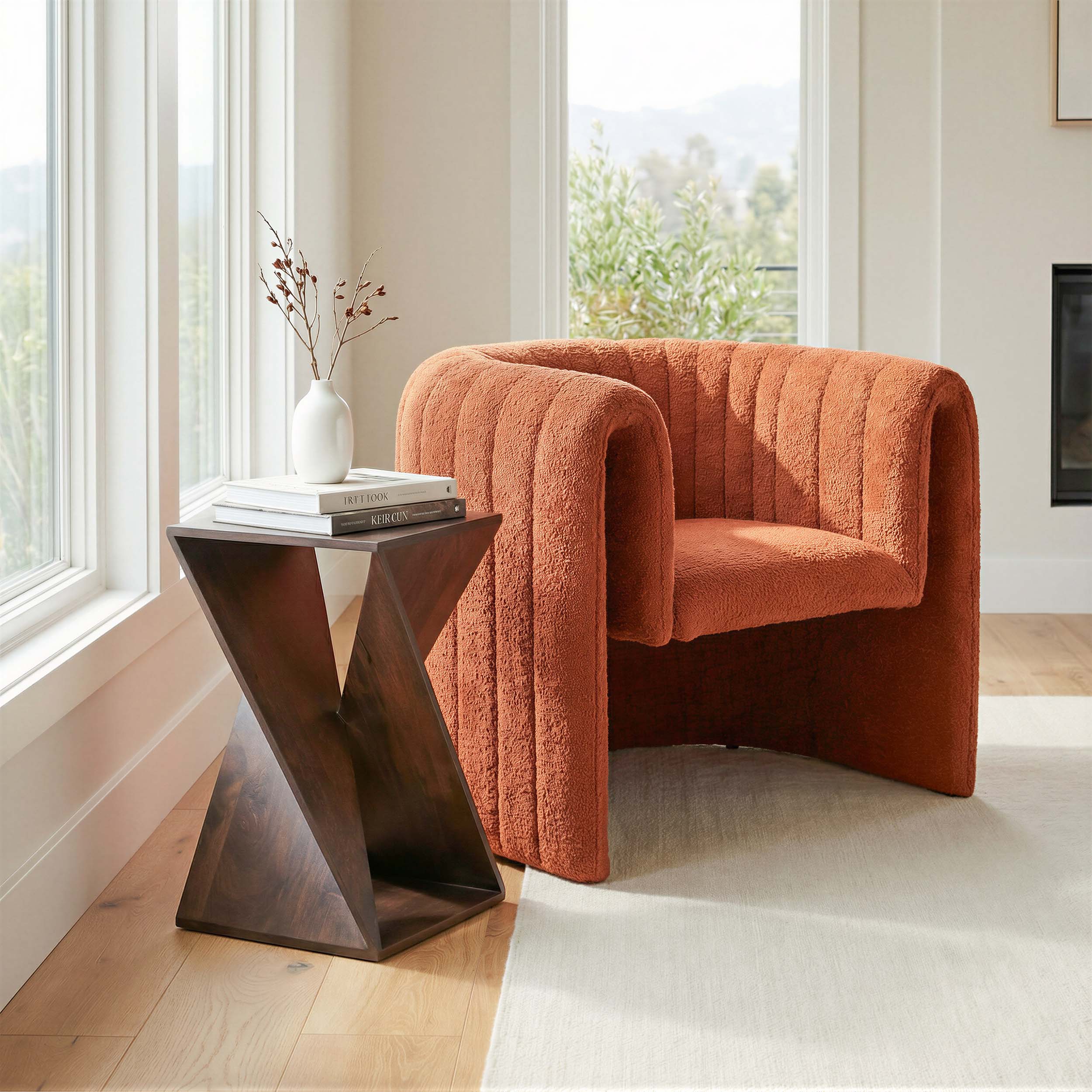 Alba Accent Table, Walnut - Image 2