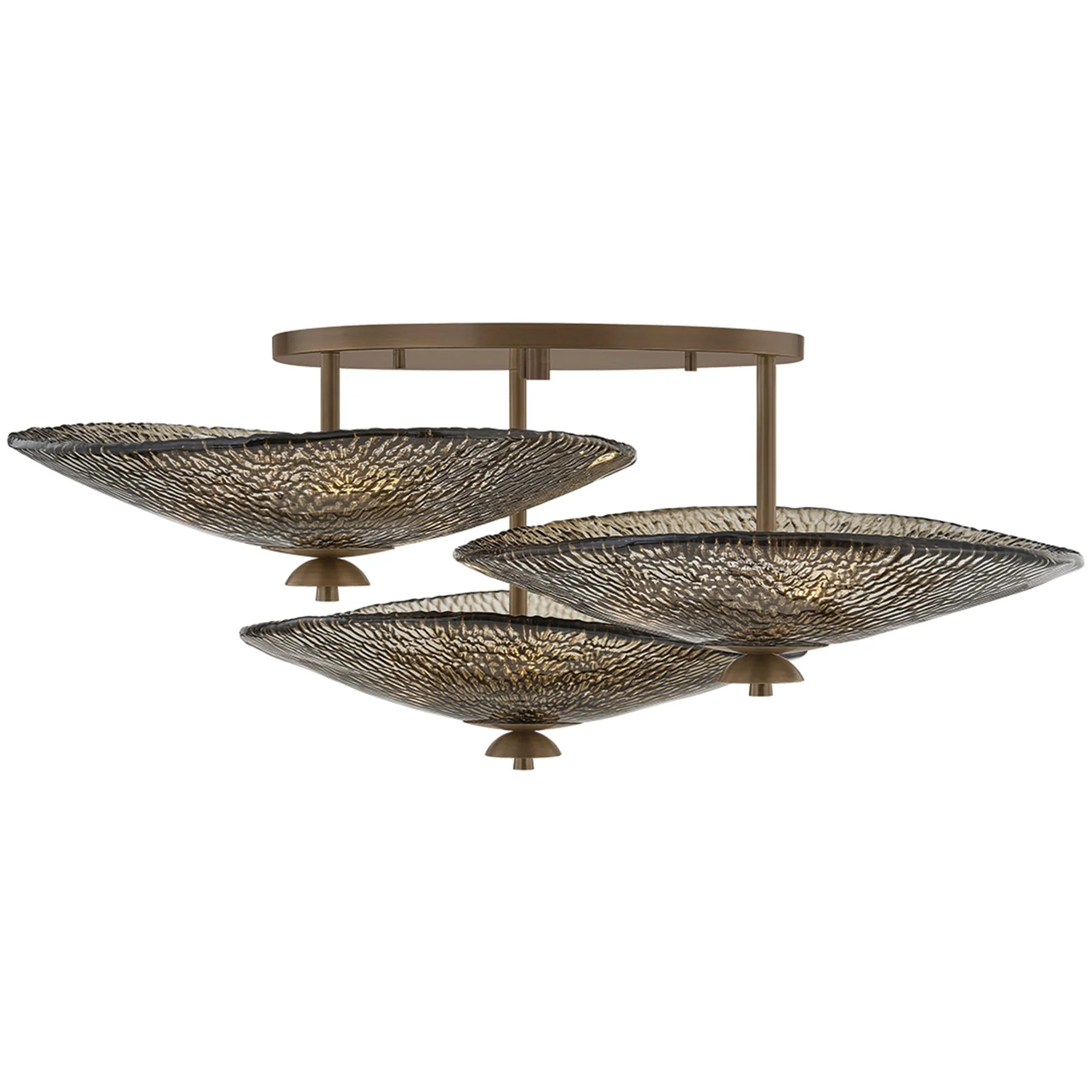 Alba Semi Flush Multi, Old World Brass