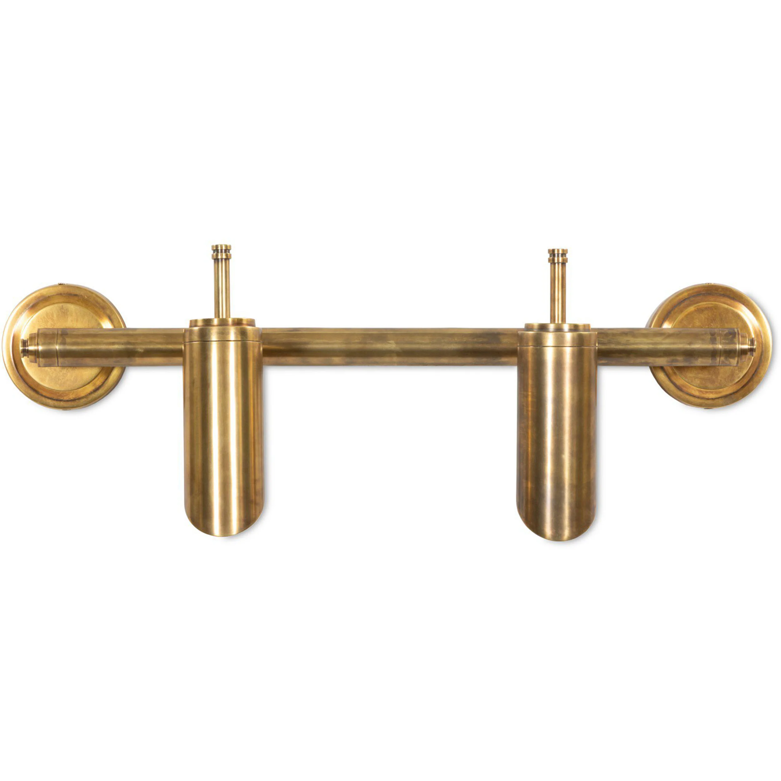 Albi Double Sconce, Aged Patina Brass by Amber Lewis x Four Hands