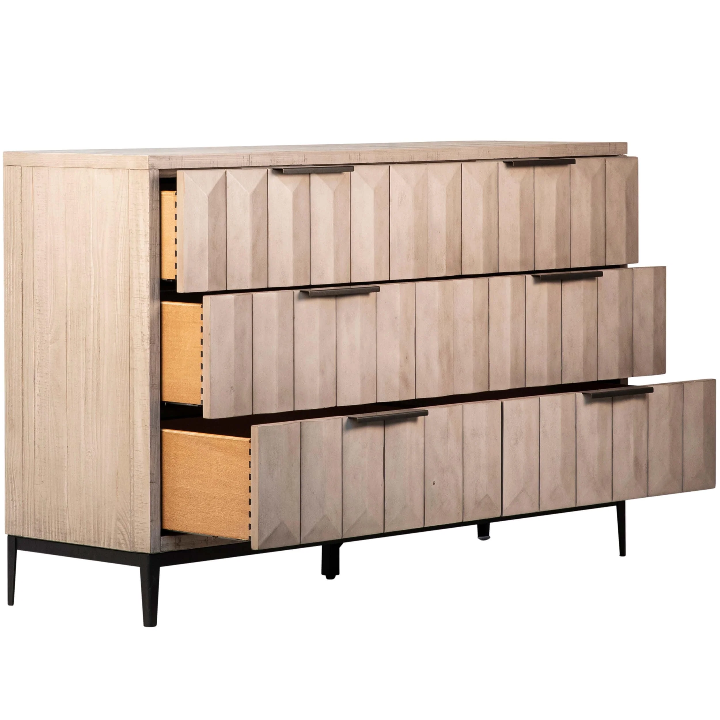 Aldwell Dresser, Light Grey Wash - Image 4
