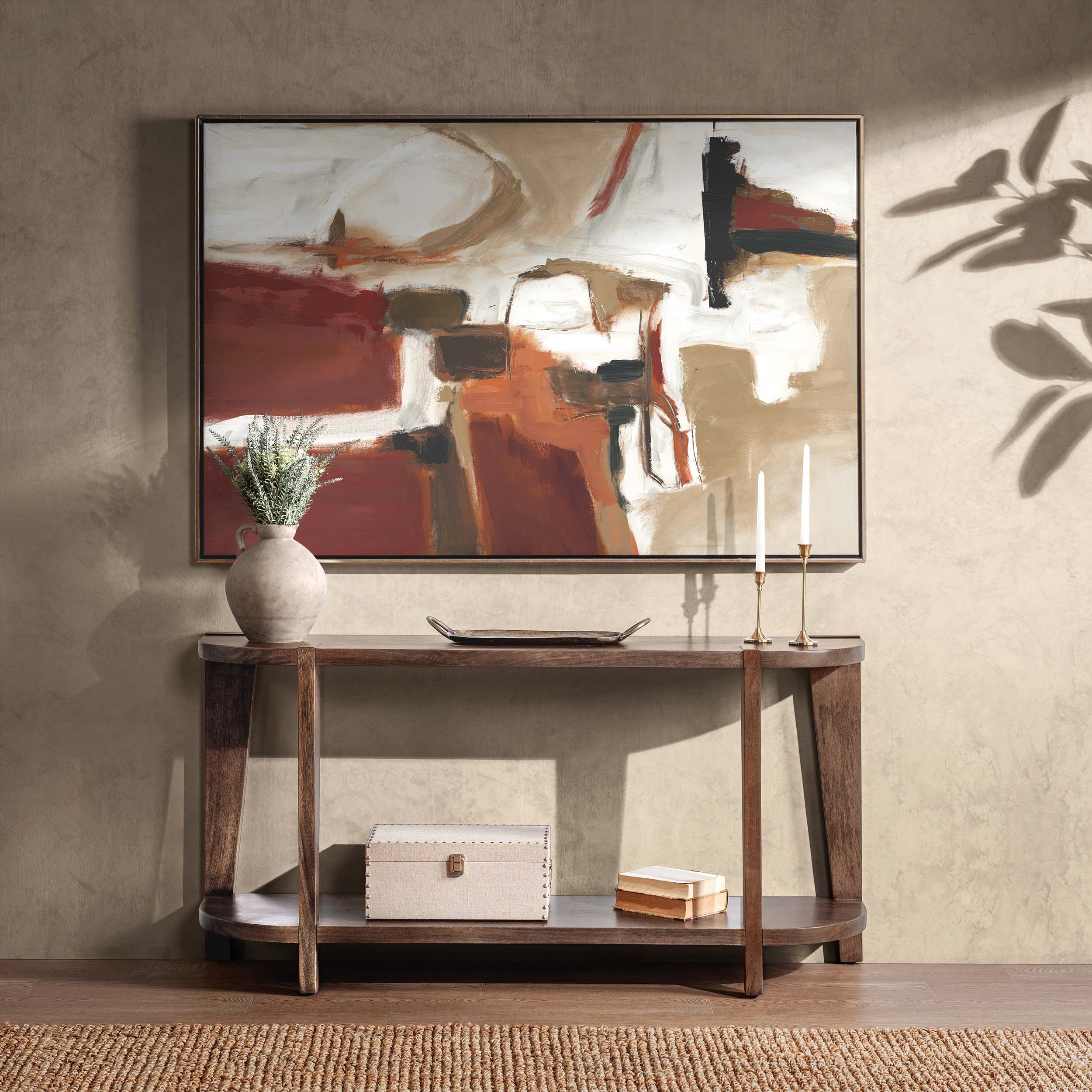 Alenna Console Table, Tundra Brown - Image 6